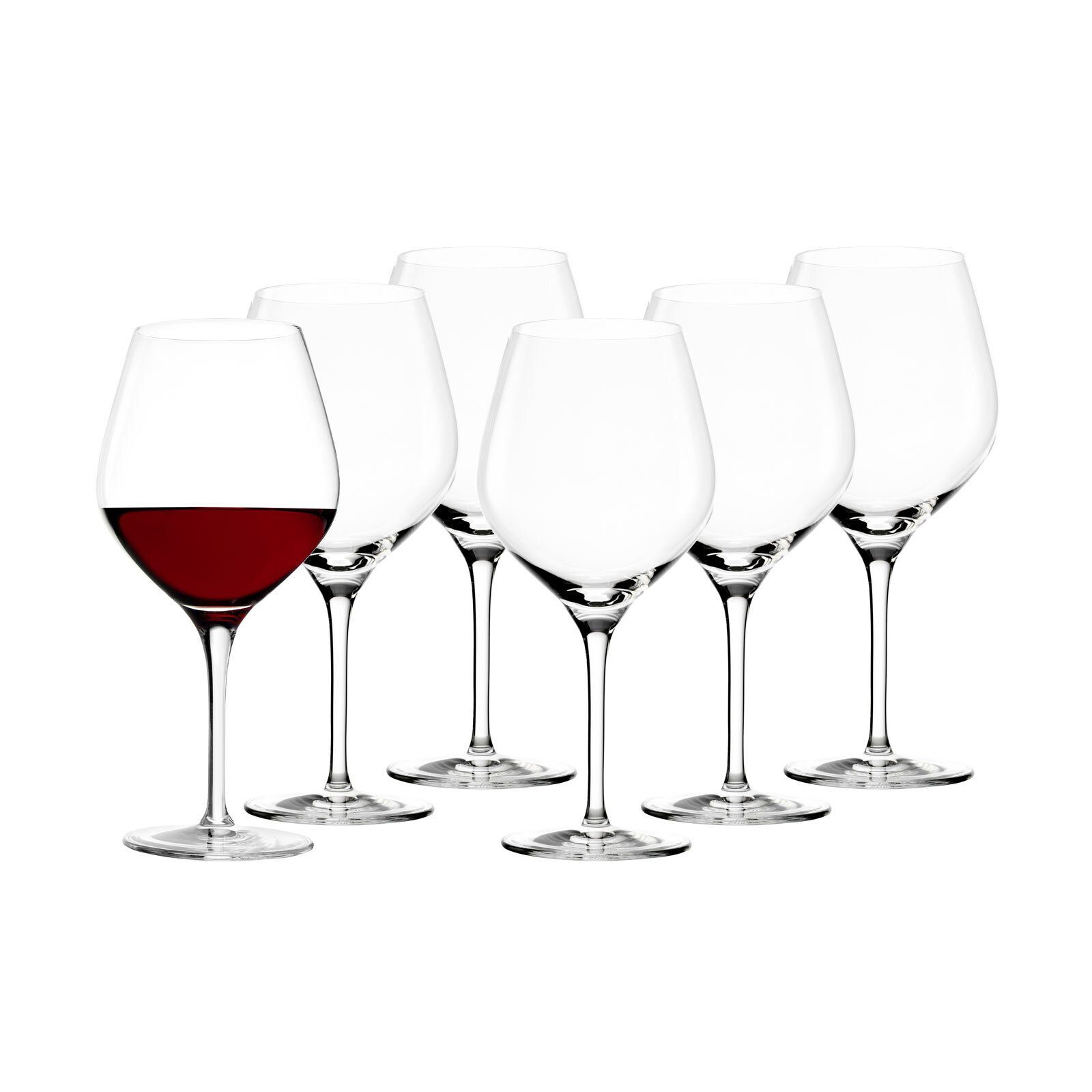 Rotweinglas Exquisit Burgunderkelche 650 ml 6er Set