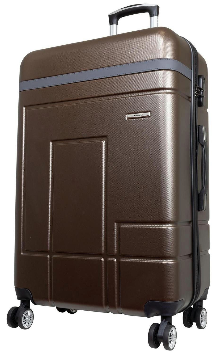 Warenhandel König Trolleyset Luzern, 4 Rollen, (Gr. M, L und XL, 3 tlg., Hartschalen Trolley Set), Hartschale, robust, aufrecht rollbar