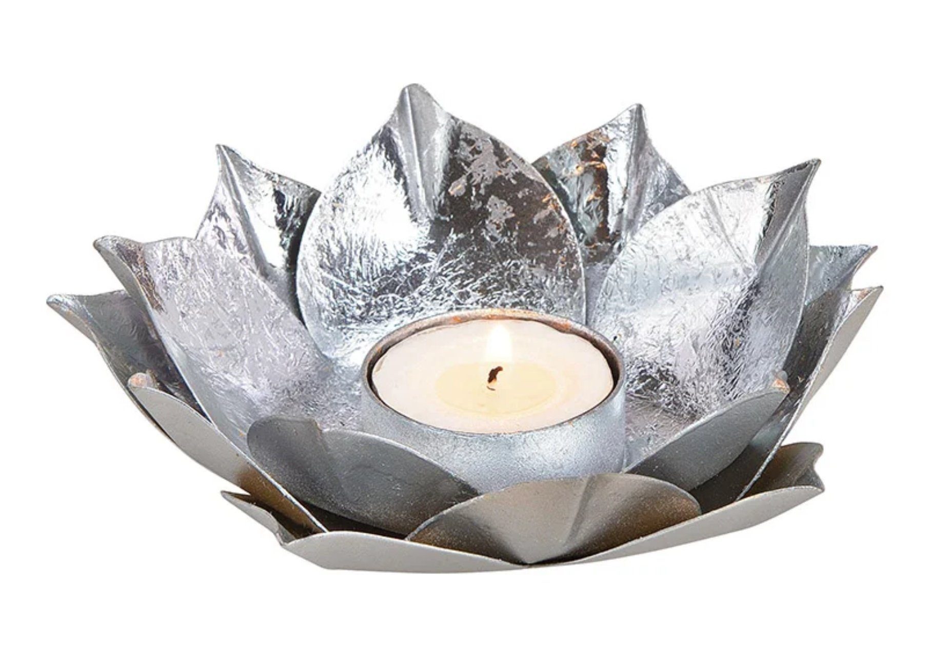 G. Wurm Kandelaber, Beliebter Teelicht Kerzenstaender LOTUSBLueTE Durchmesser 13 cm