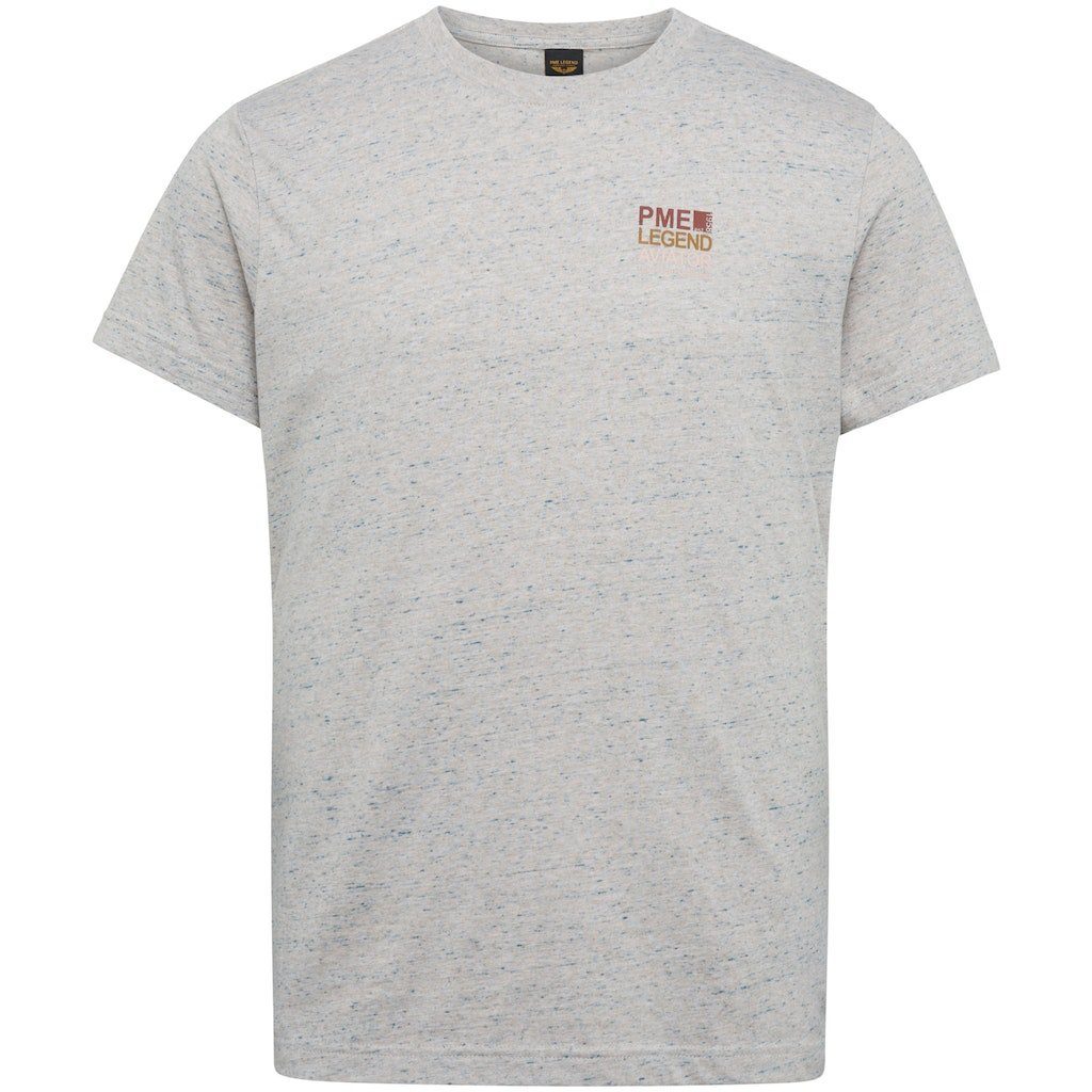 PME LEGEND T-Shirt PME LEGEND / He.T-Shirt / Short sleeve r-neck fancy vario me 8019 Silver Mink