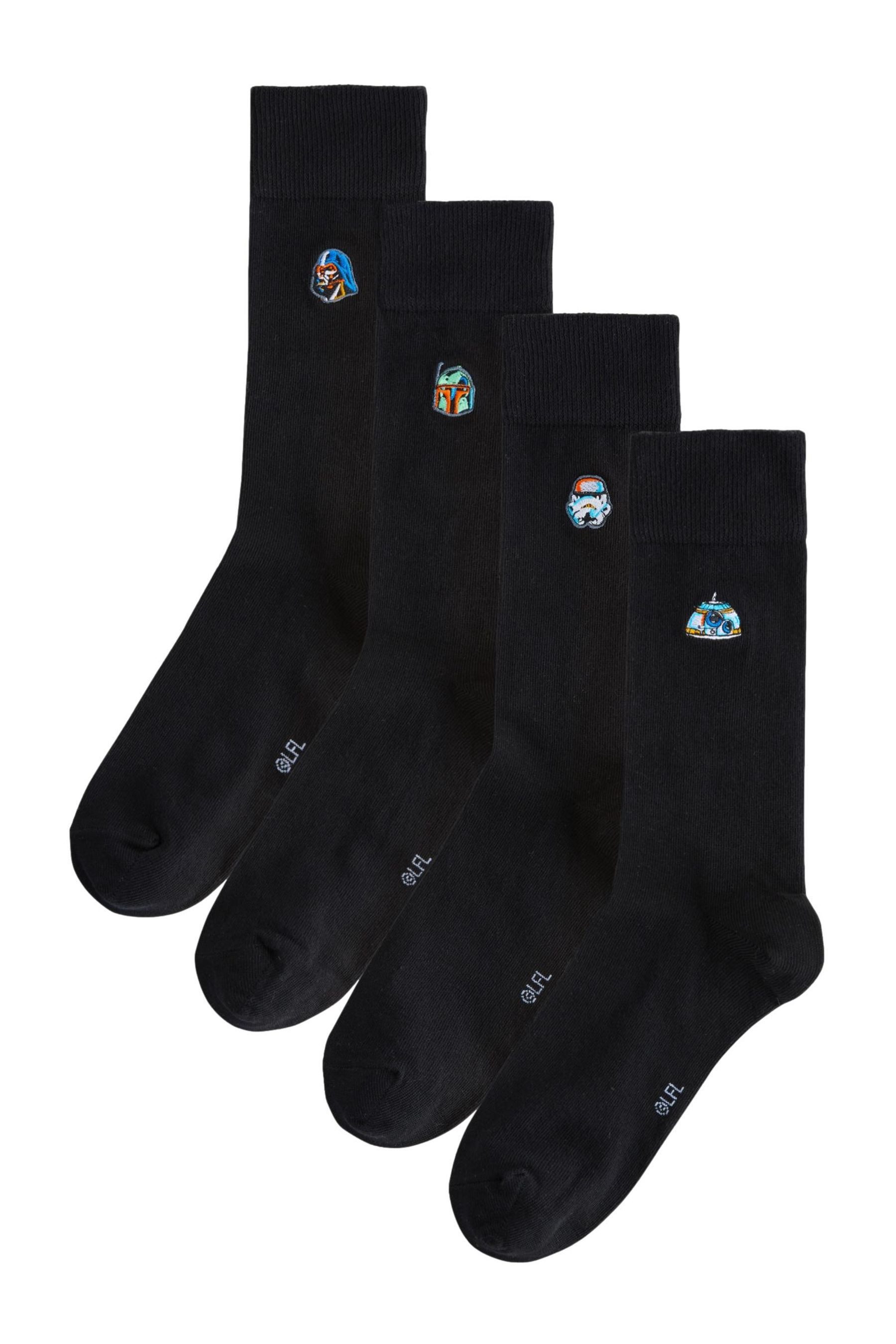 Next Basicsocken Bestickte Socken, 4er-Pack (4-Paar)