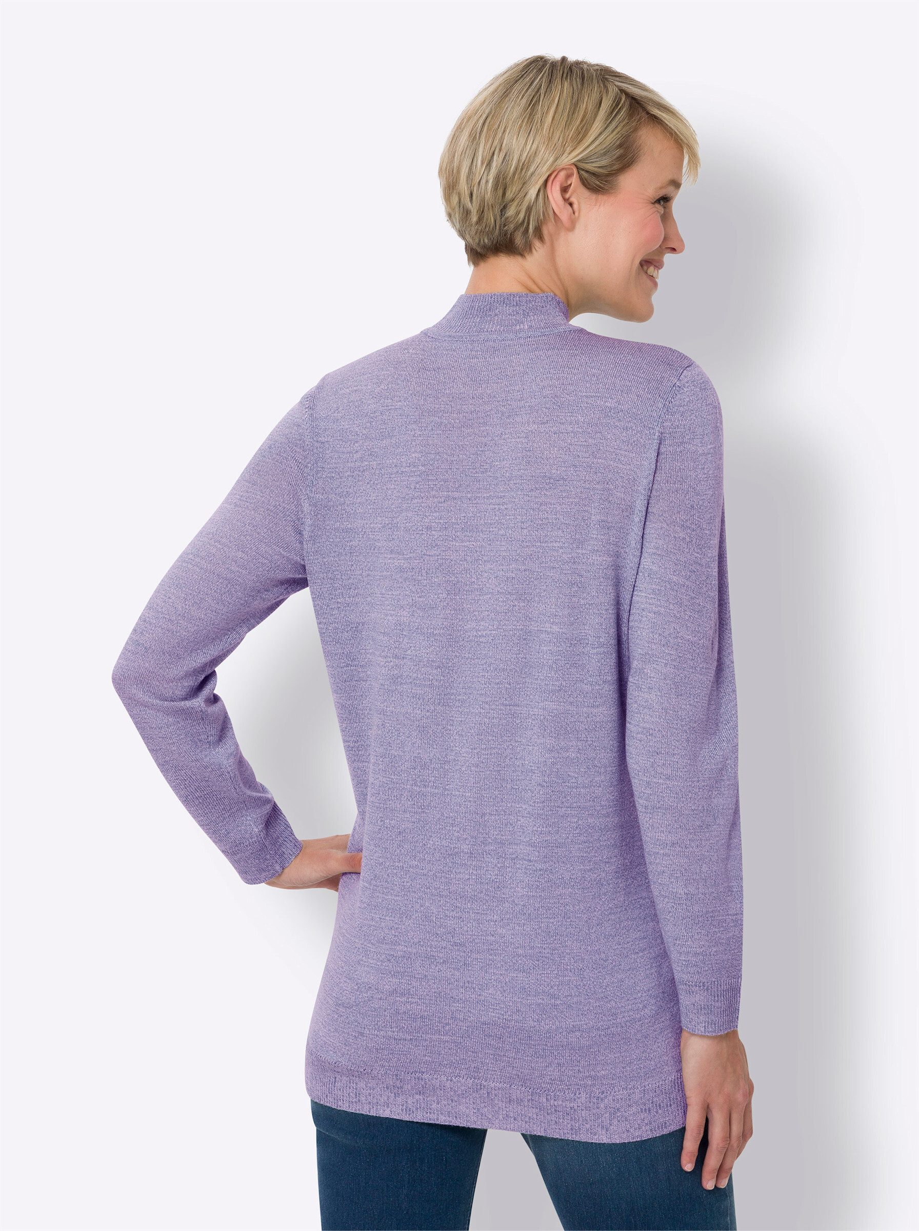 Sieh an! Strickpullover Longpullover Langarm Jersey