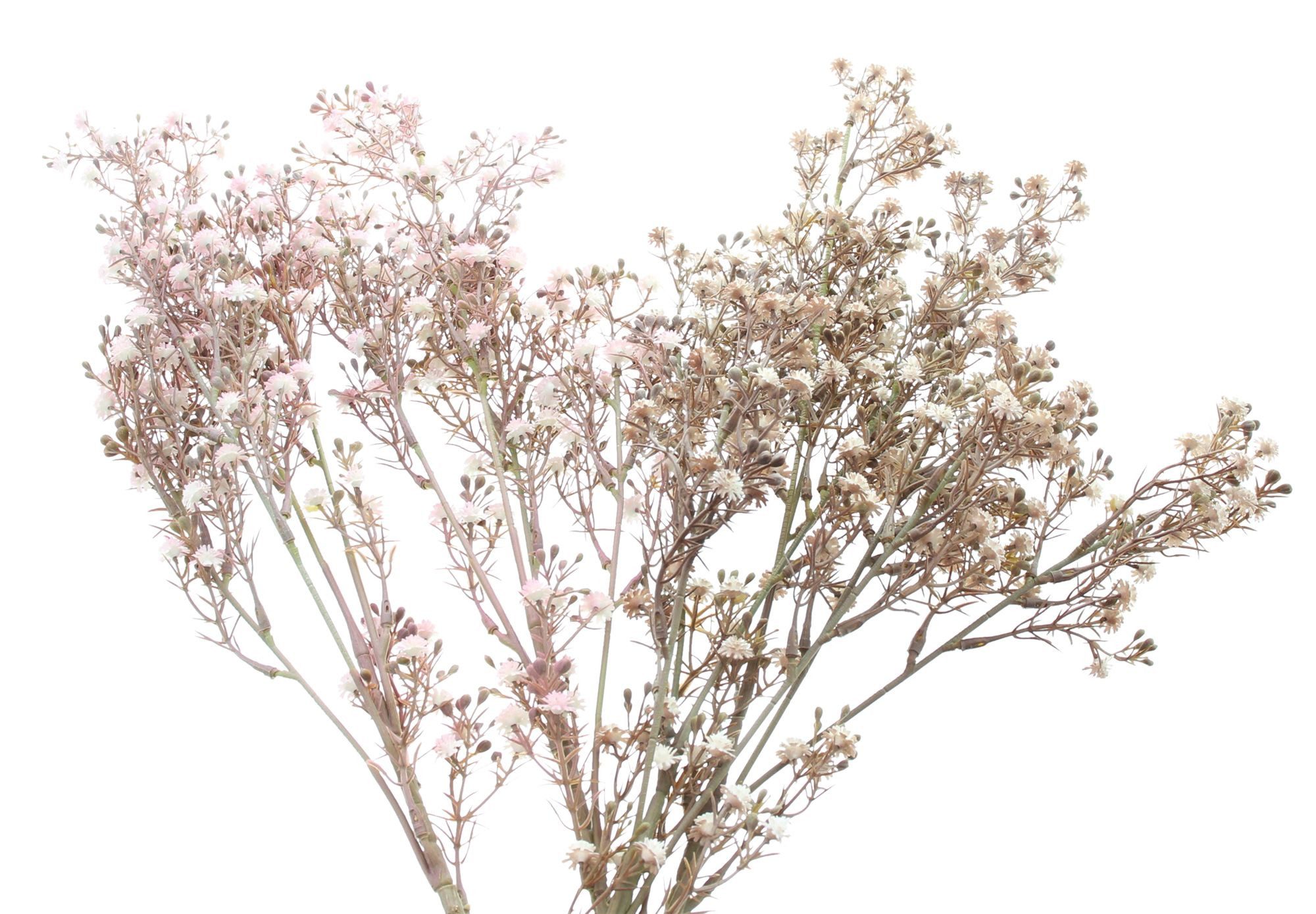 Kunstblume "Schleierkraut" mit Blüten in rosa und weiß, 83 cm, Kunstpflanze