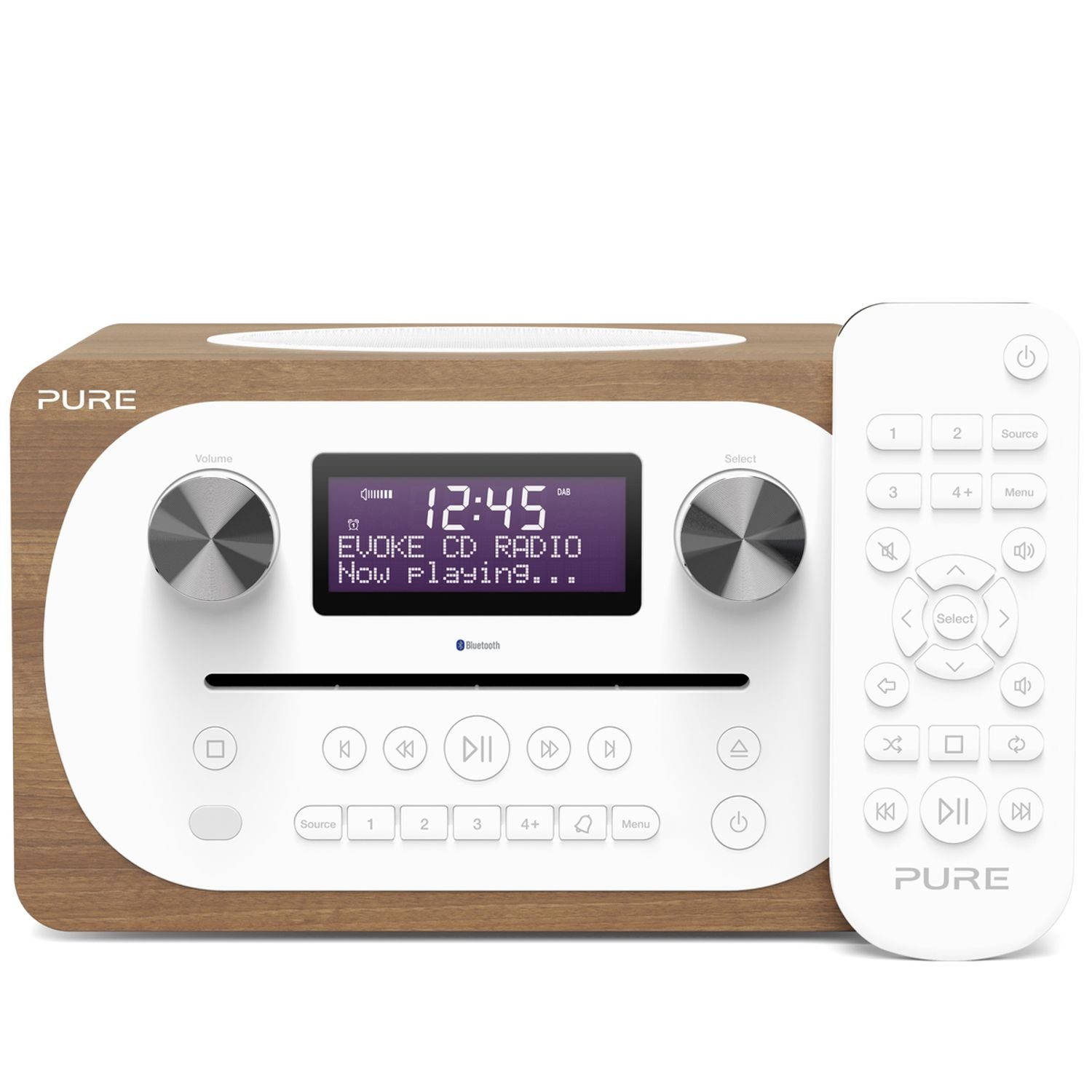 Pure Evoke C-D4 (Digitalradio) Internetradio EU/UK Digitalradio Walnut UKW CD Bluetooth DAB+ (DAB)