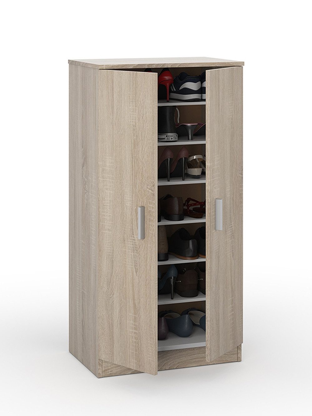 FORES HABITAT Schuhkommode in Kanada-Eiche - 55x108x36 (BxHxT)