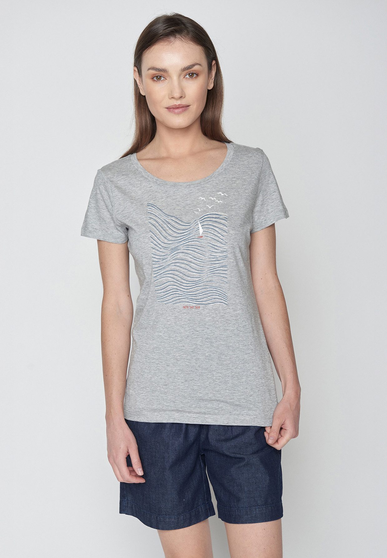 T-Shirt Loves Nature High Sea Motiv Natur