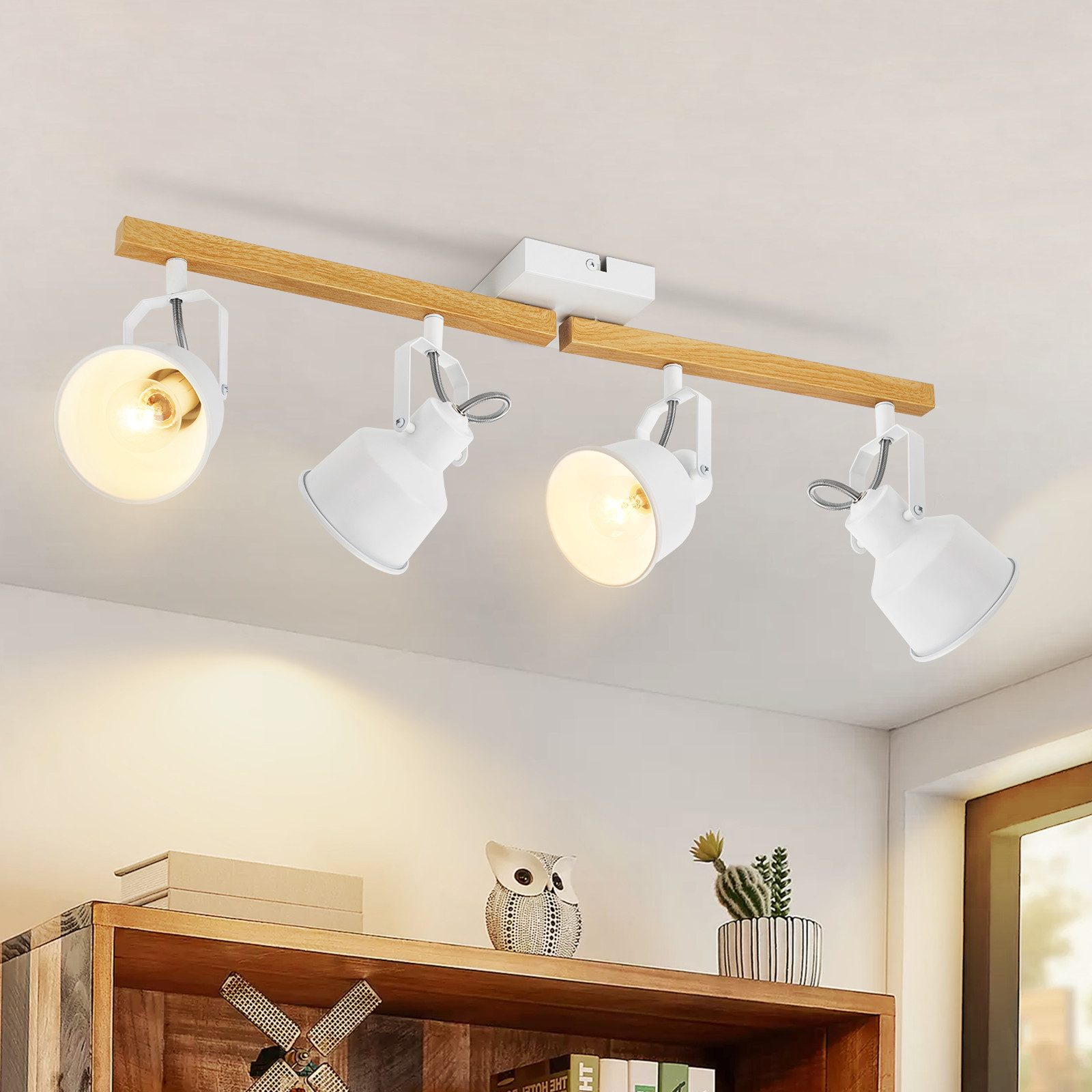 ZMH Deckenstrahler 2/3/4 Flammig 350° Schwenkbar günstig online kaufen