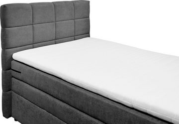 ED EXCITING DESIGN Boxspringbett Tacoma, inkl. Bettkasten und Topper