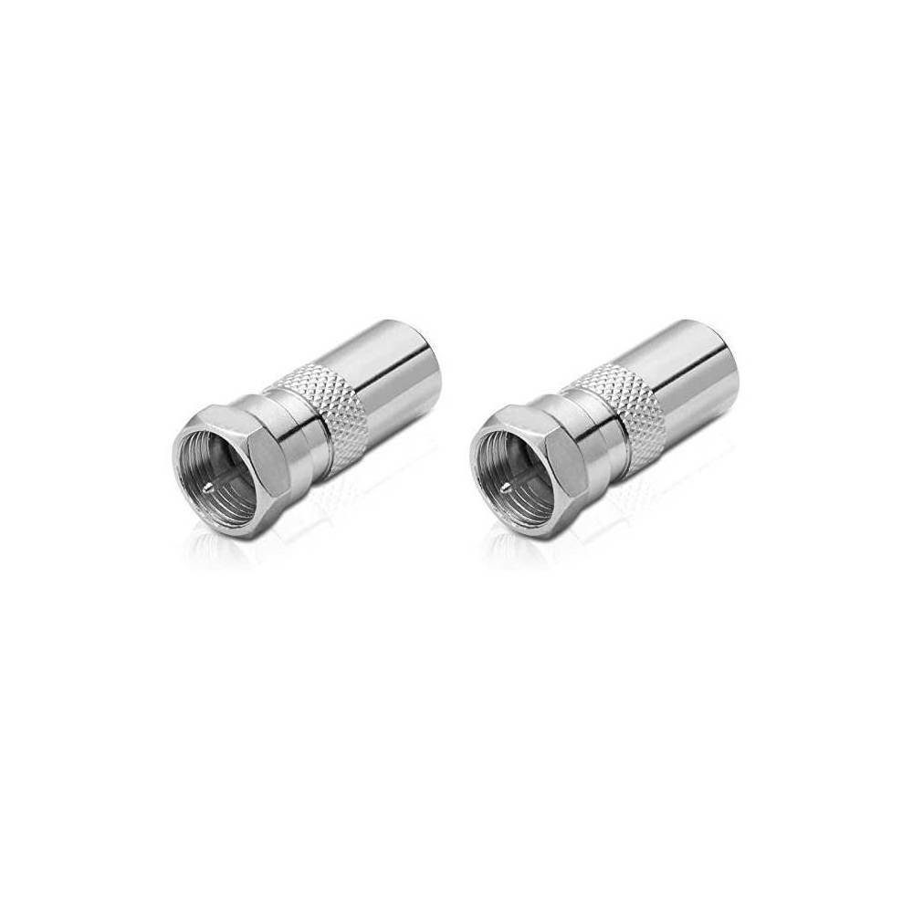 Verbi IEC-Stecker, conecto conecto F-Stecker auf zum Adapter SAT-Kabel Antennen-Adapter,