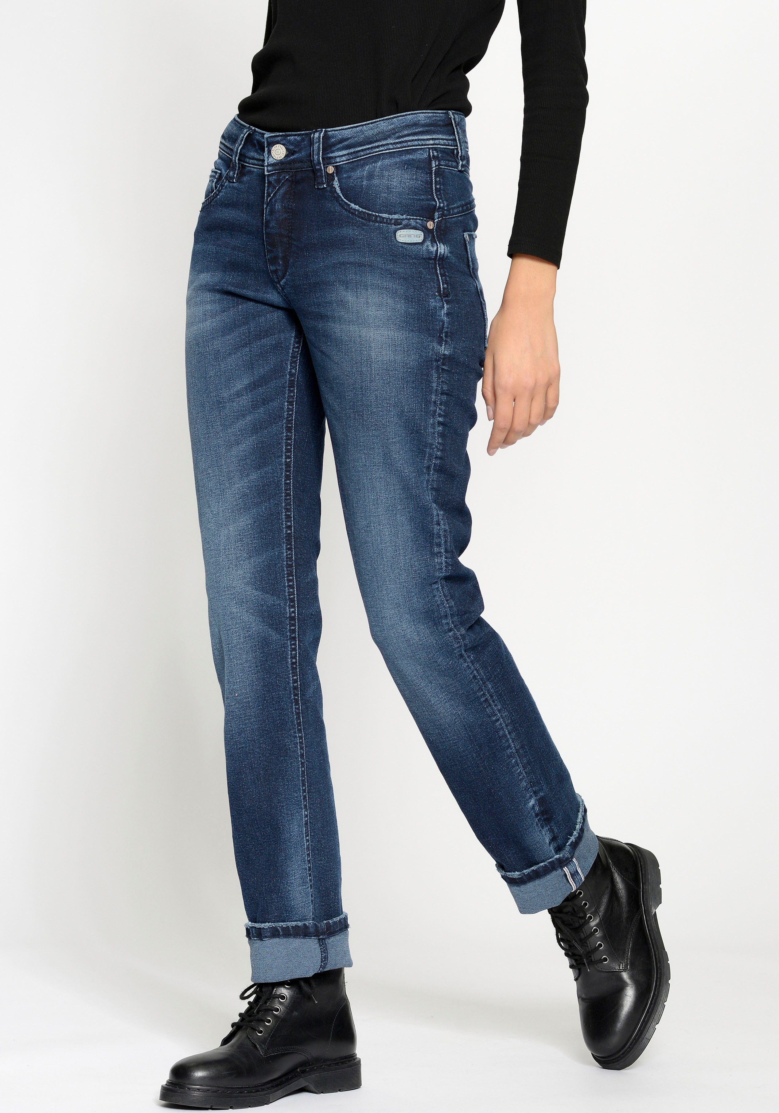 GANG Loose-fit-Jeans 94AMELIE STRAIGHT günstig online kaufen