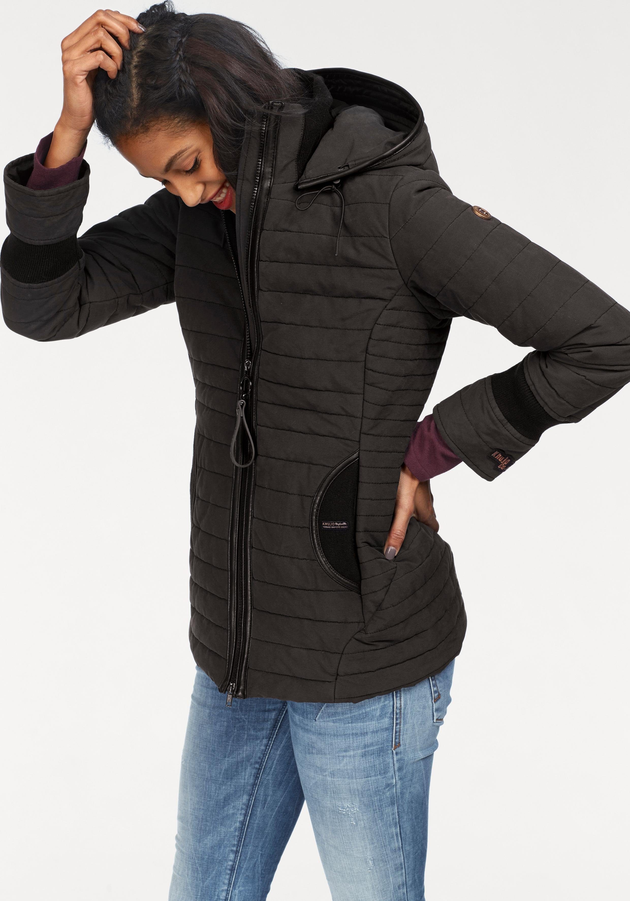 khujo Winterjacke »MIDD2« mit abnehmbarer Kapuze | OTTO khujo Damen Jacke TALIBA warme Winterjacke mit Innenfutter