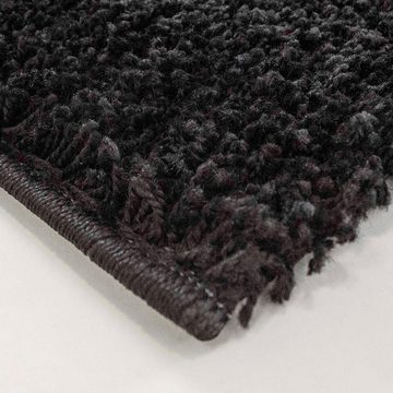 Hochflor-Teppich »Shaggi uni 500«, Carpet City, rechteckig, Höhe 30 mm, Shaggy-Teppich, Uni Farben, ideal für Wohnzimmer & Schlafzimmer, Langflor, Weich
