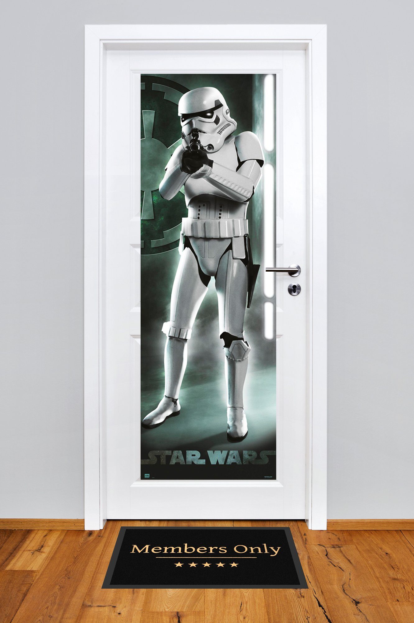 empireposter Poster Riesiges Star Wars Türposter Stormtrooper Format 158 x 53 cm