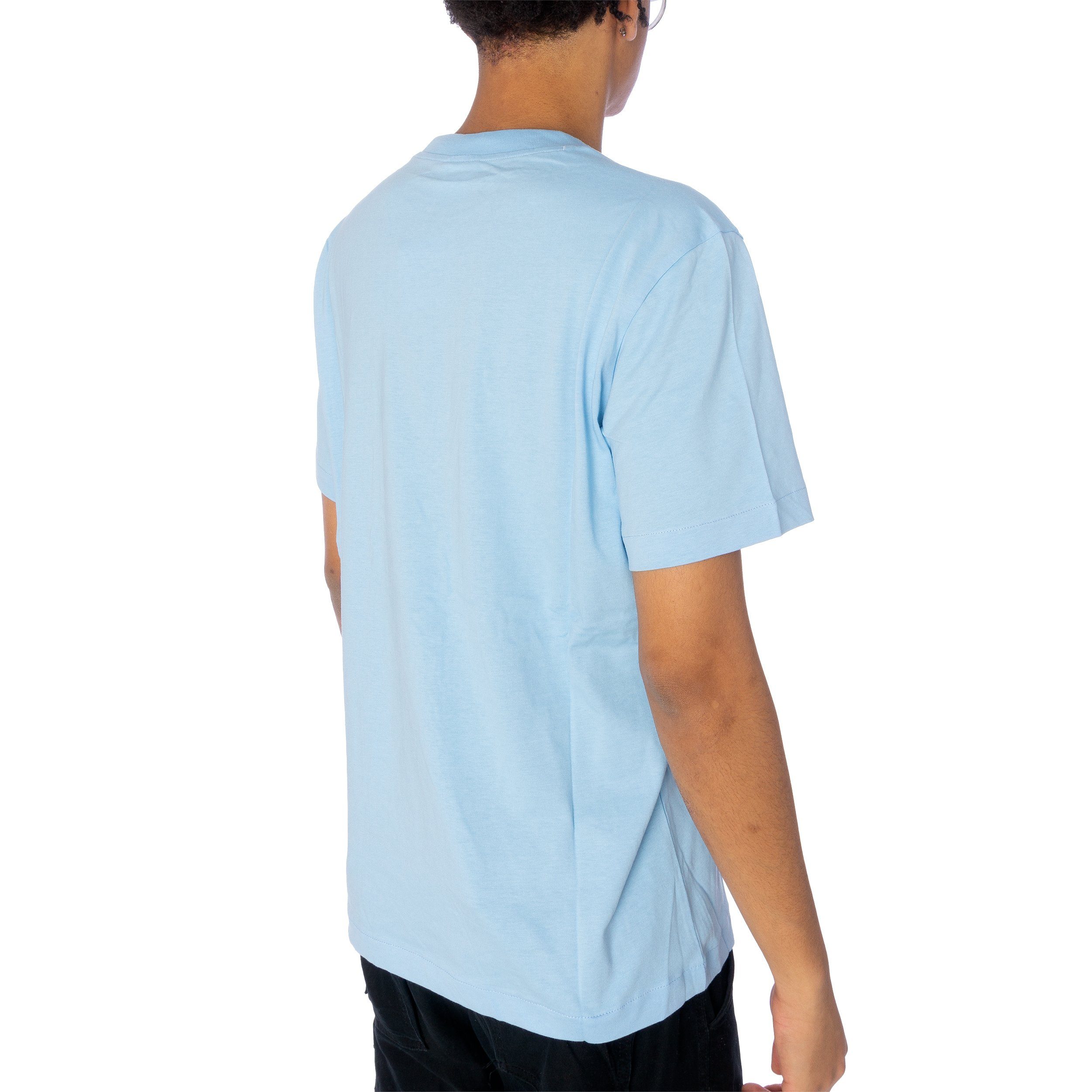 T-Shirt Champion T-Shirt Herren (1-tlg) blau Shirt Crewneck Champion
