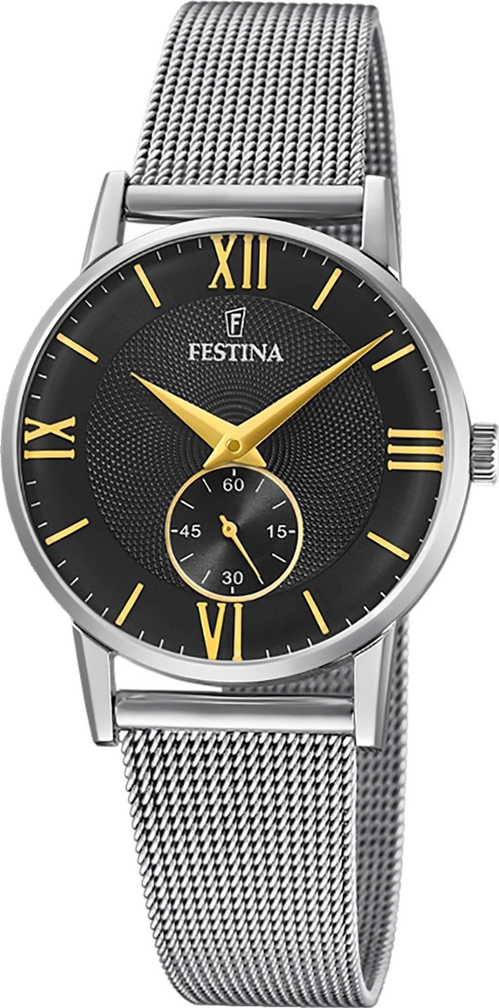 Quarzuhr Festina Damenuhr Klassik