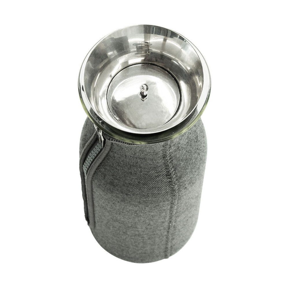Eva Solo Karaffe Kühlschrankkaraffe 1 l Dark Grey, Kühlschrankkaraffe, 1 l, Borosilikatglas, grau