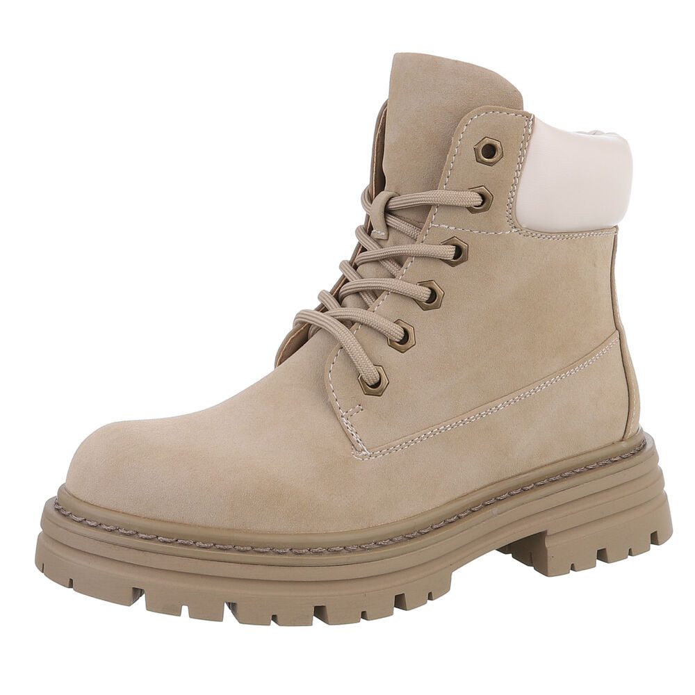 Ital-Design Damen Schnürschuhe Freizeit Stiefelette (87740337) Blockabsatz günstig online kaufen
