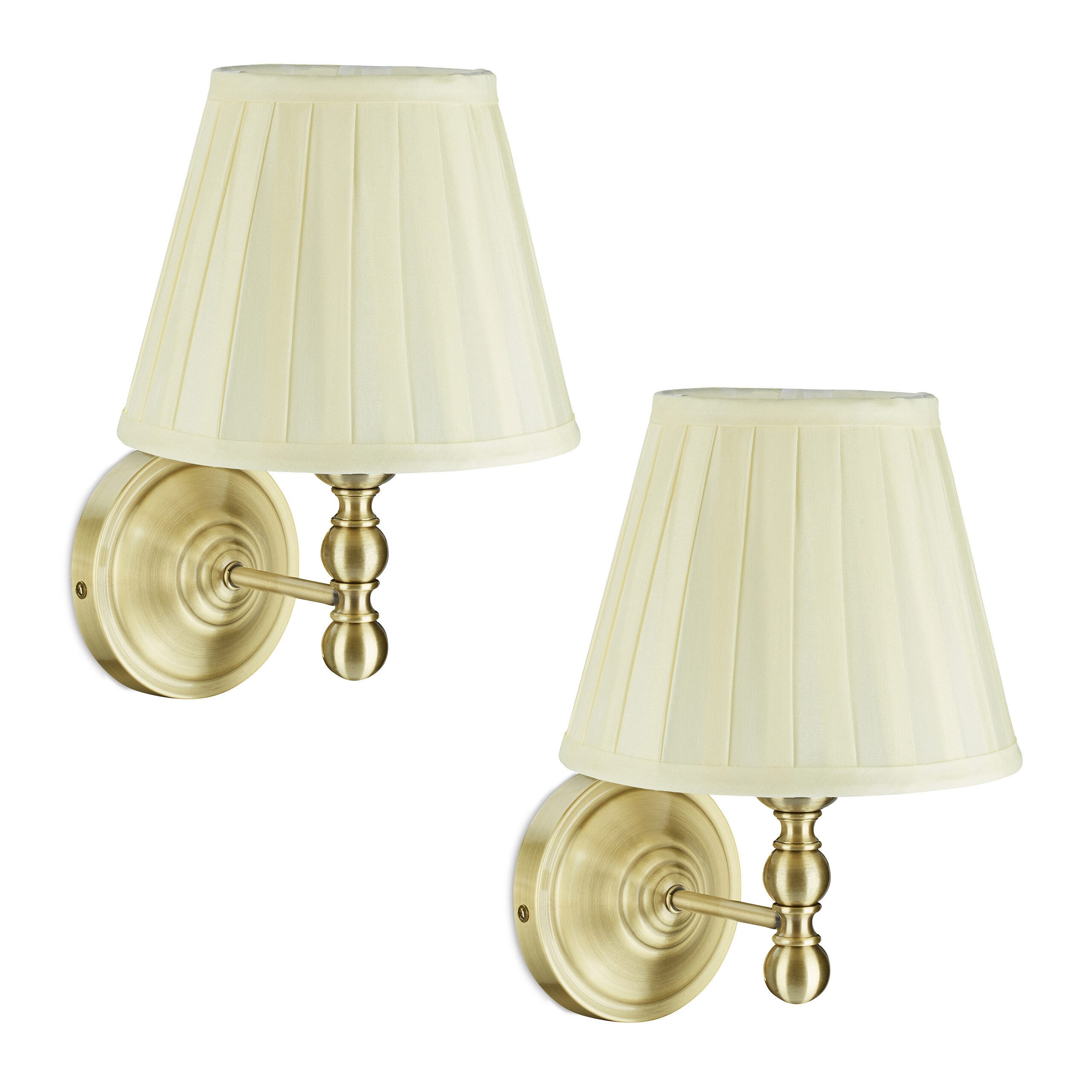 relaxdays Wandleuchte Antike Wandlampe 2er Set günstig online kaufen