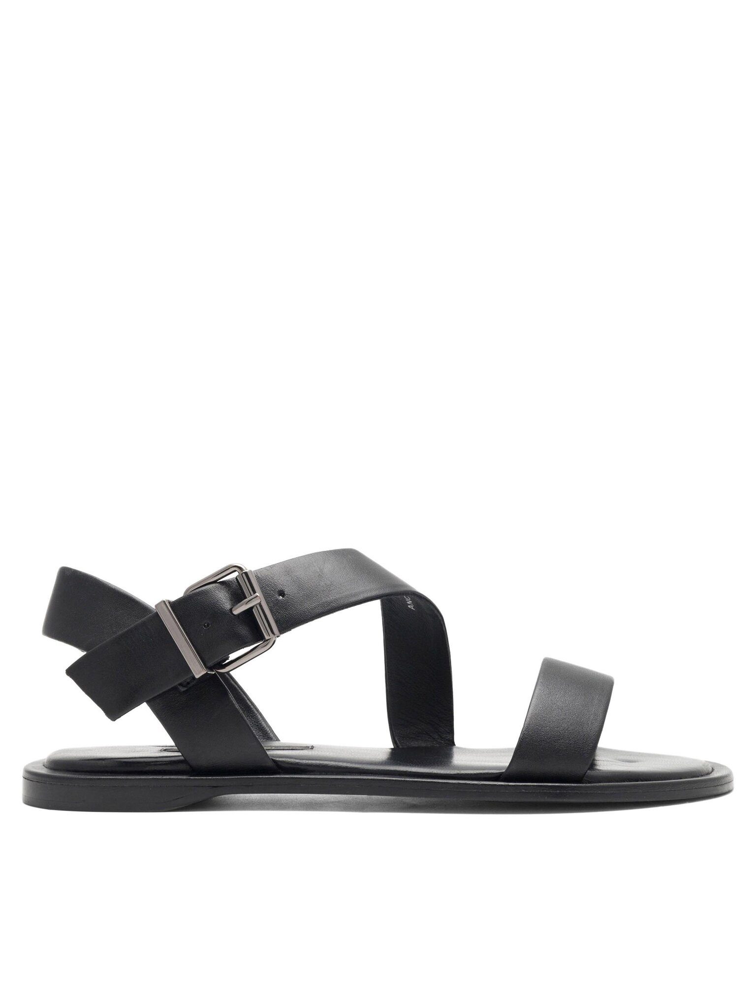GINO ROSSI Gino Rossi ANCONA 108087 – Damen-Ledersandalen Schwarz Sandale Schnalle, offener Zehenbereich, leicht