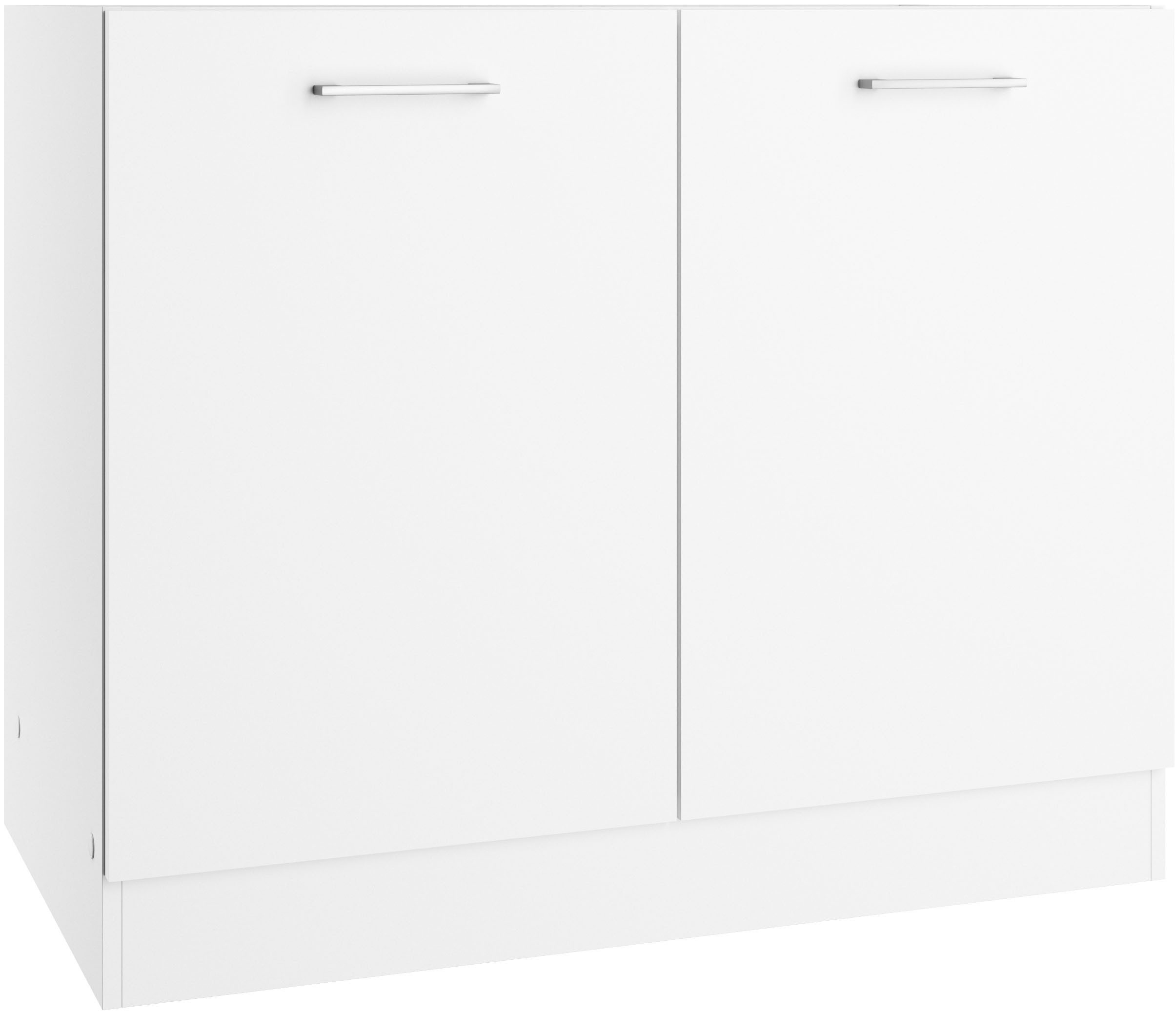 KOCHSTATION Spülenschrank KS-Milan Spülenschrank 100 cm, matte oder hochglänzende Fronten