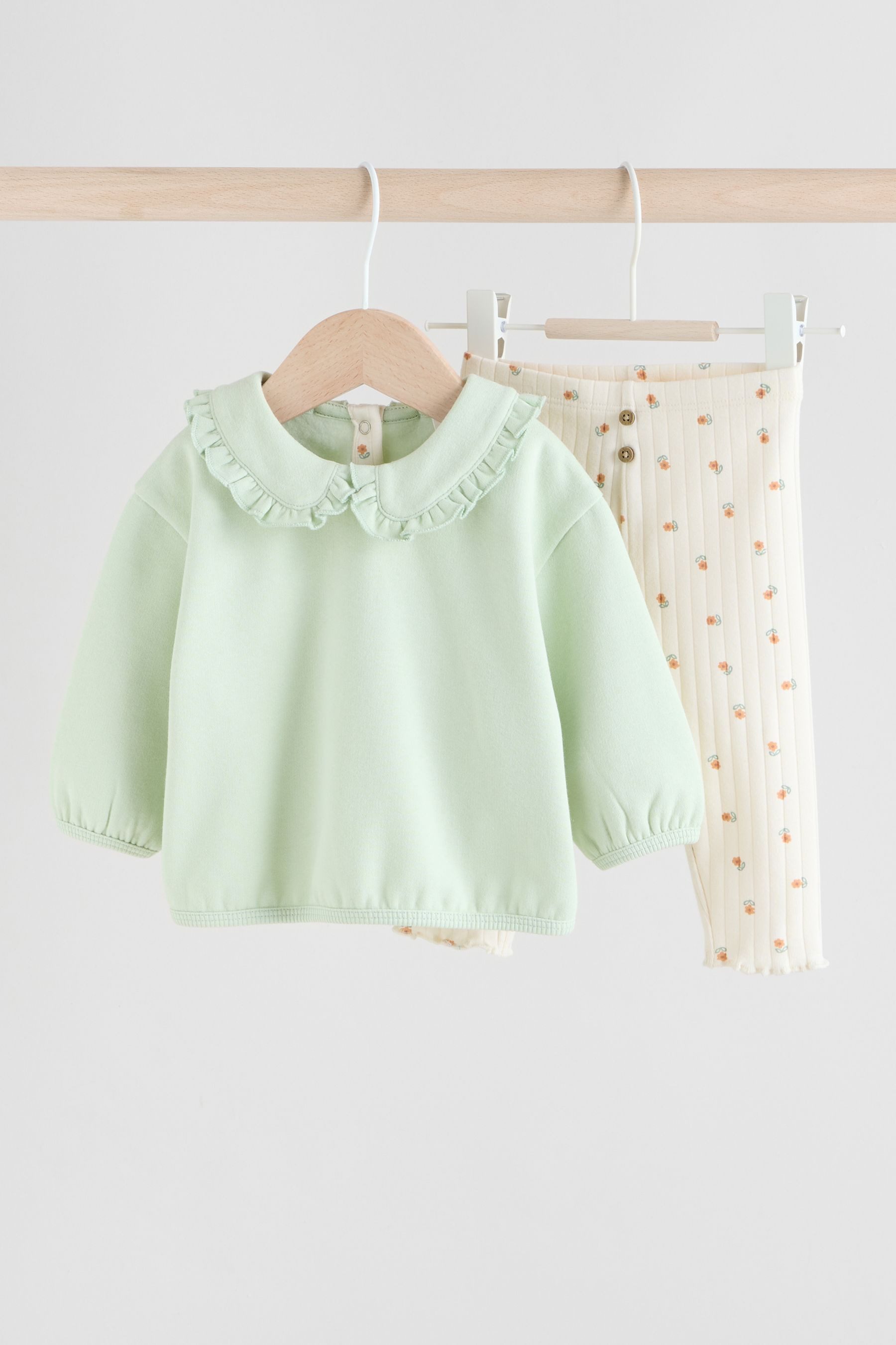 Top & Leggings 2-teiliges Babyset Sweatshirt und Leggings