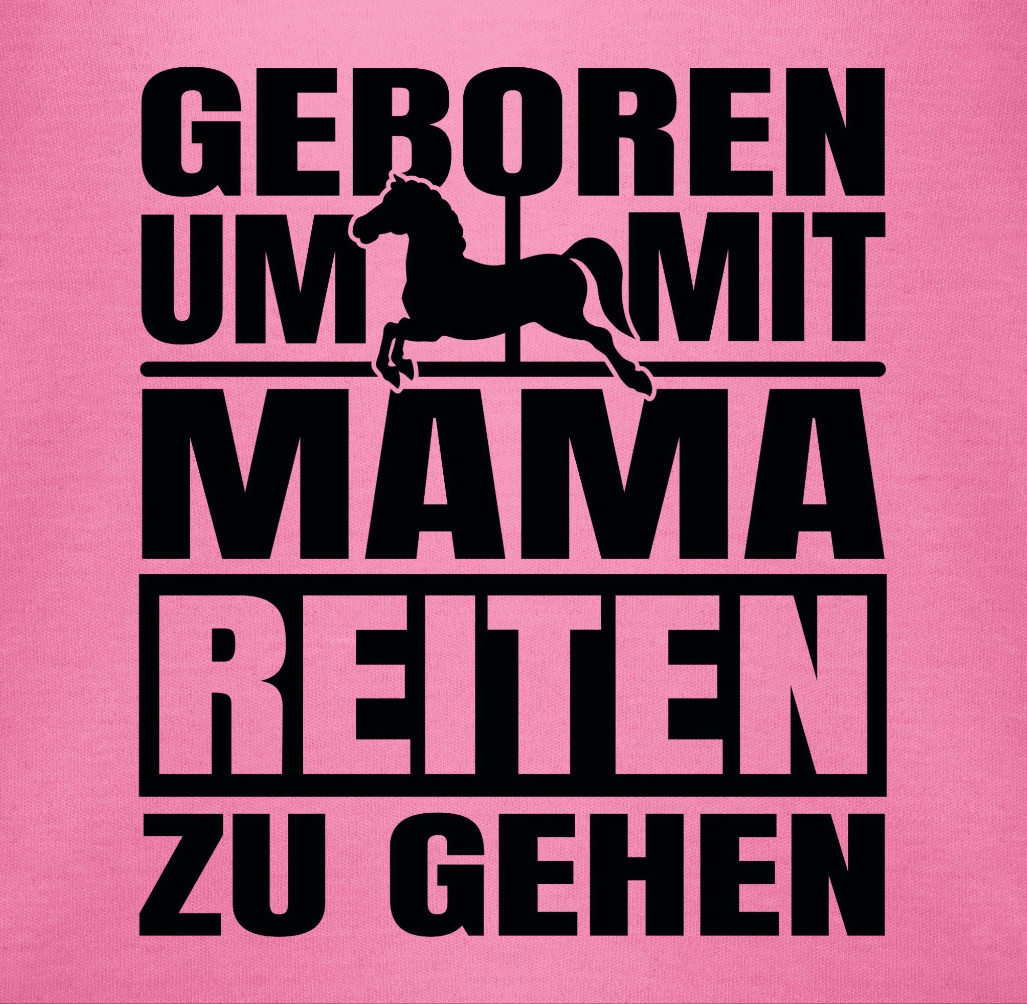 zu Mama Sprüche 1 schwarz Shirtbody Pink Baby um gehen mit reiten Shirtracer - Geboren