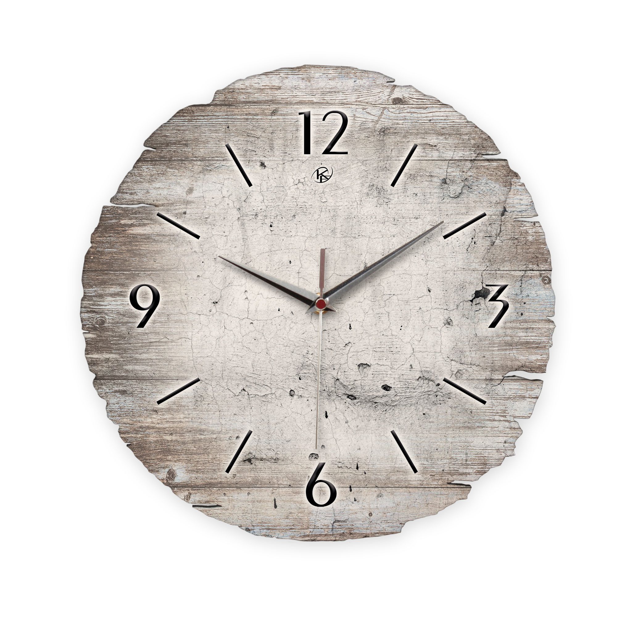 Kreative Feder Wanduhr Wanduhr "White Paint" günstig online kaufen