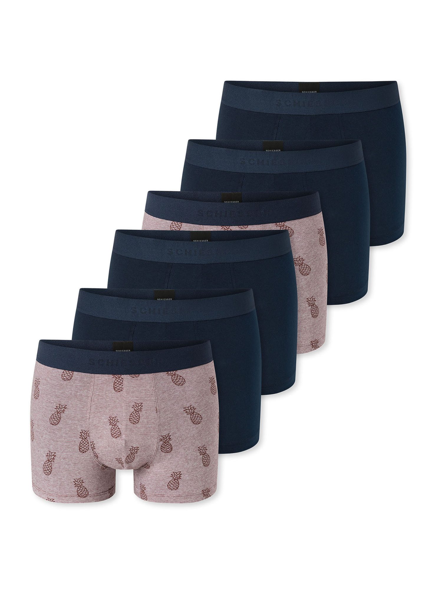 Schiesser Trunk 955 (6-St) Unterhose, Unterwäsche, Boxer Trunk