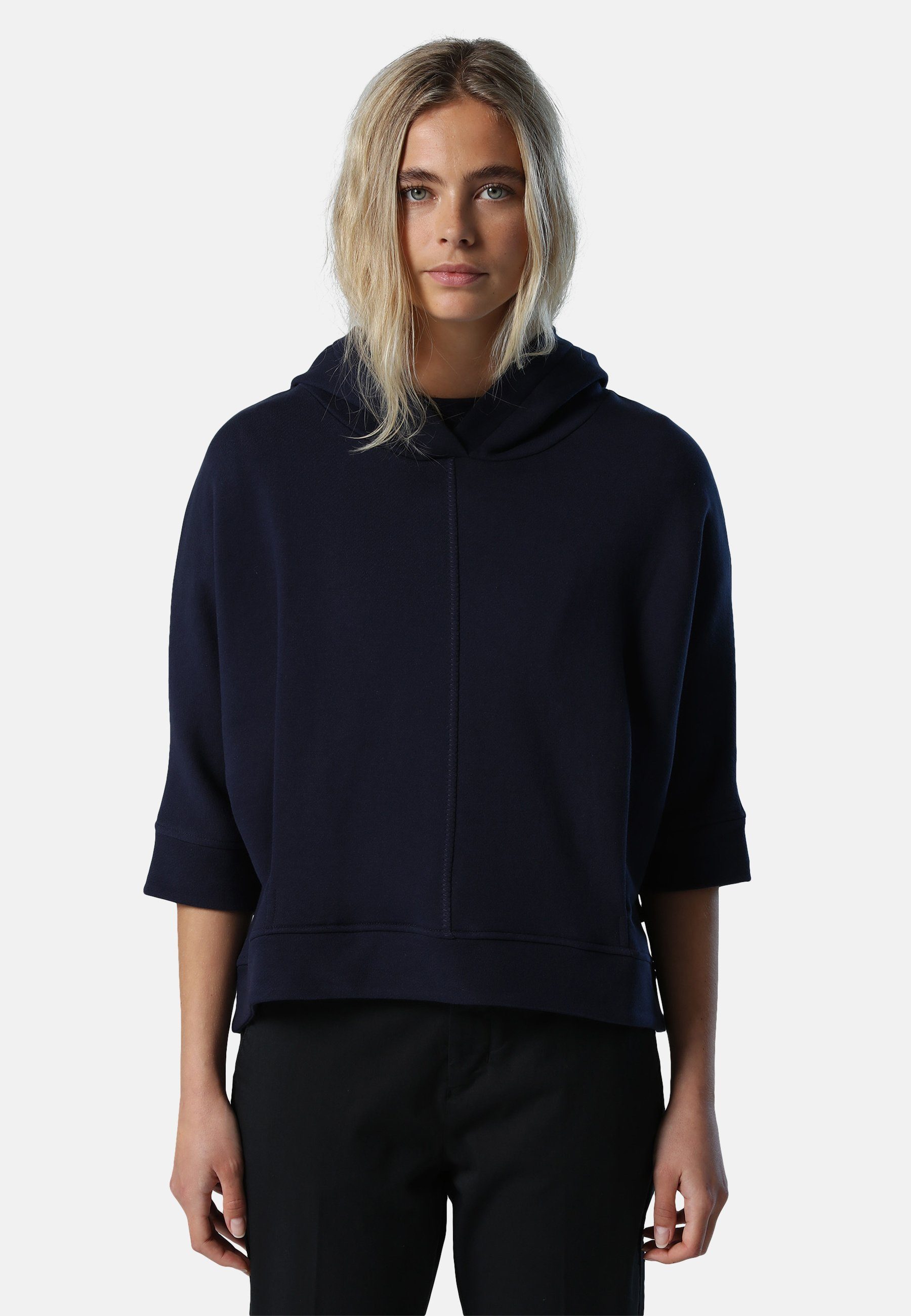 North Sails Sweatshirt Kurzärmeliger Hoodie mit klassischem Design