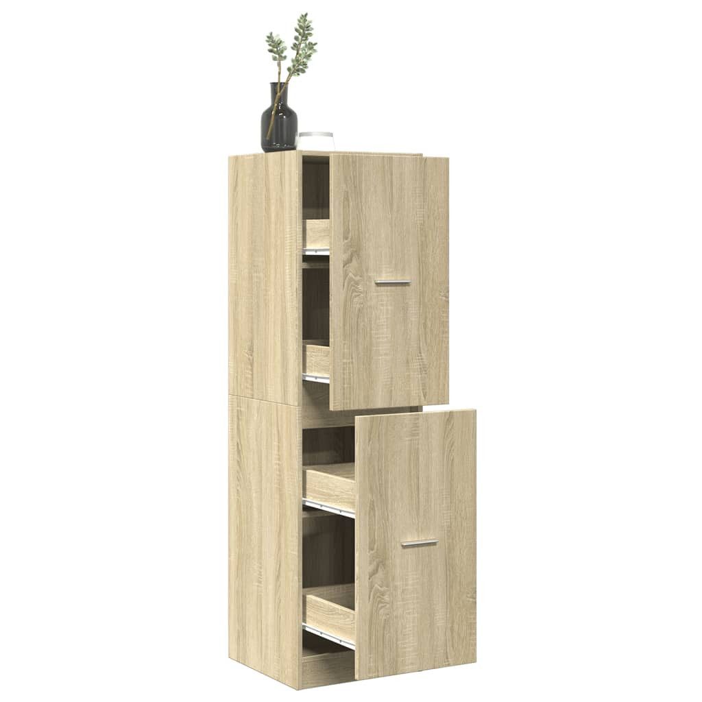 vidaXL Apothekerschrank 40 x 41 x 1445 cm Apothekerschrank Sonoma Eiche 40x41x144,5 cm Spanpla