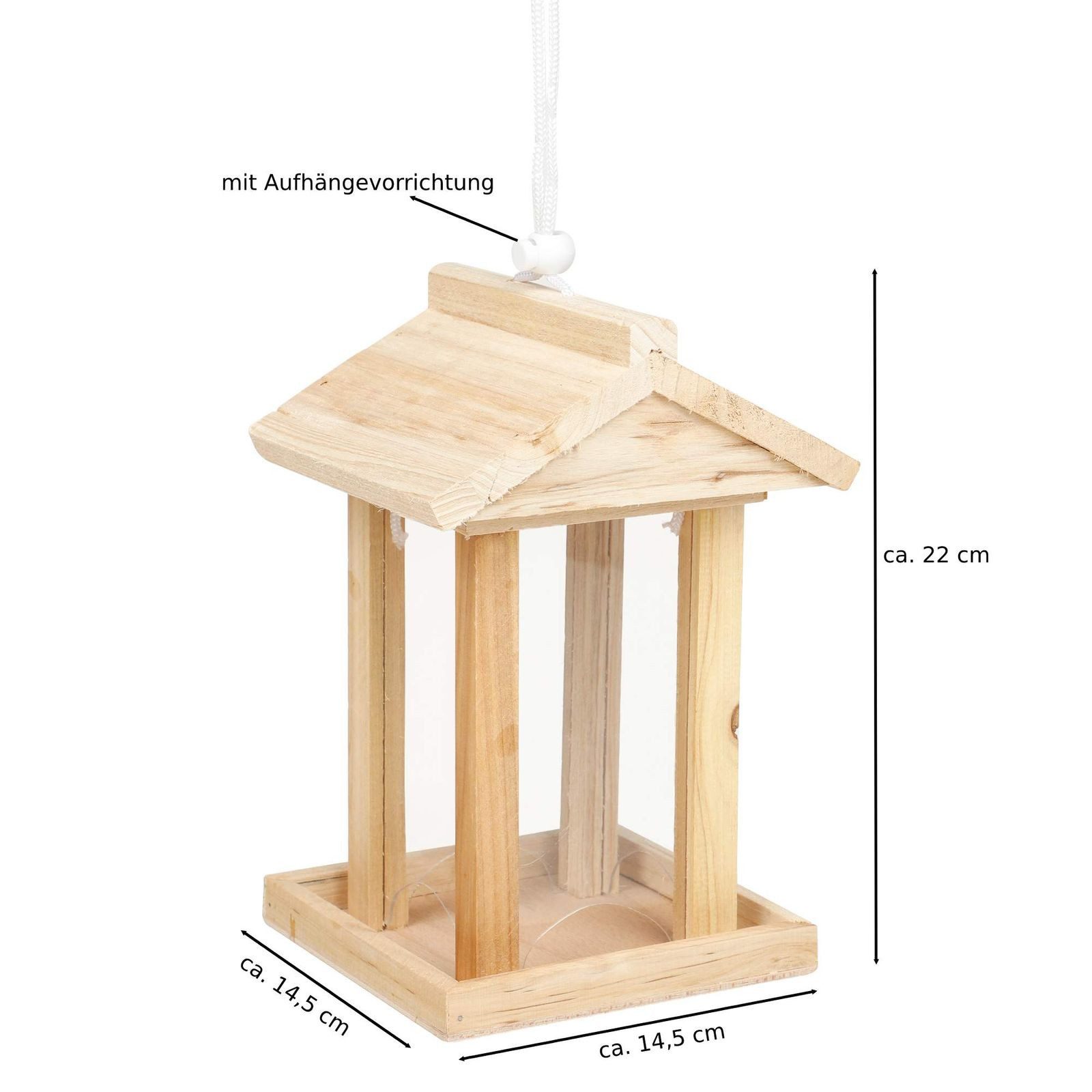 Gravidus Vogelhaus Vogelfutterhaus Holz Futterspender