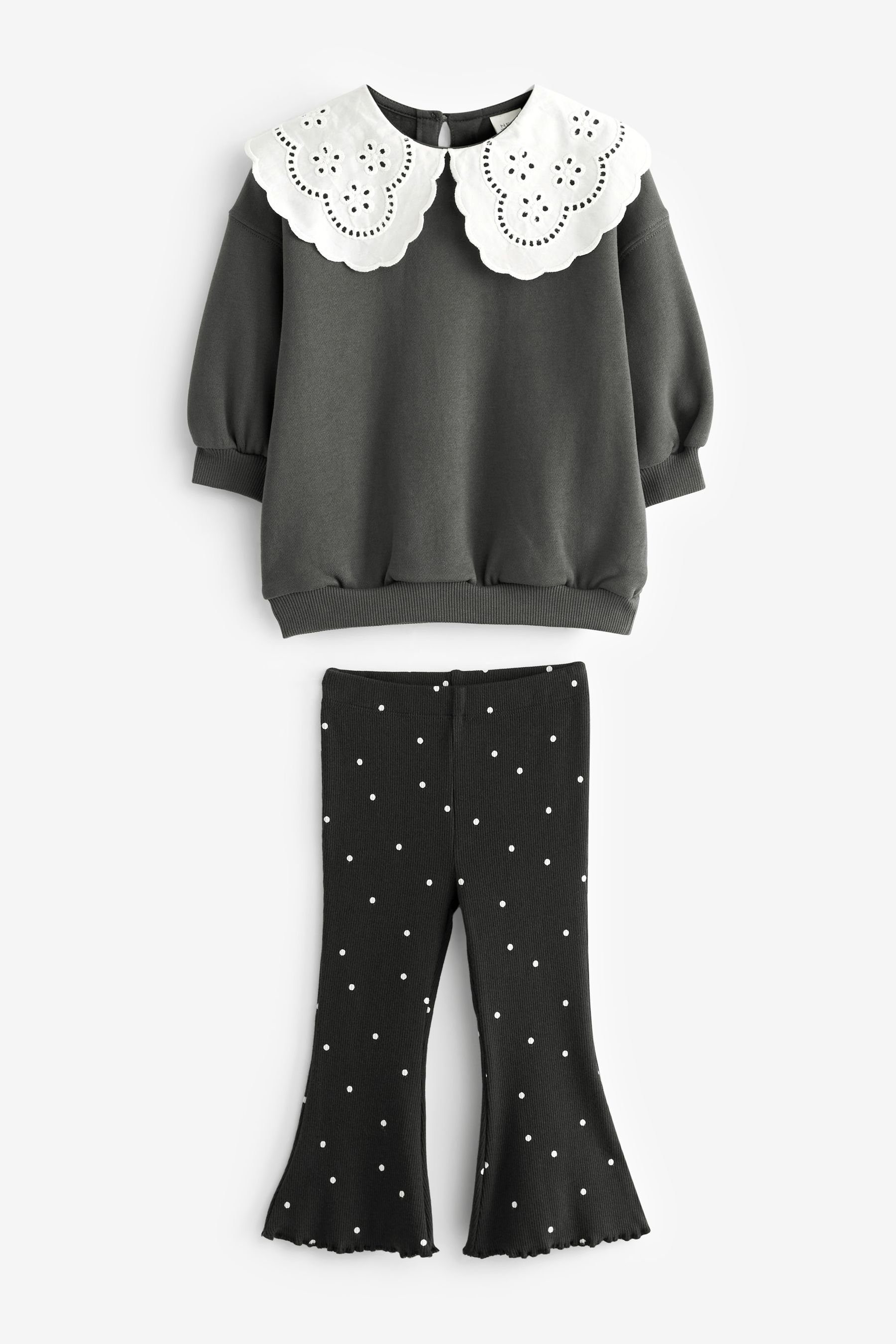 im ausgestellte Next Shirt Leggings (2-tlg) & Sweatshirt Set und Leggings Monochrome