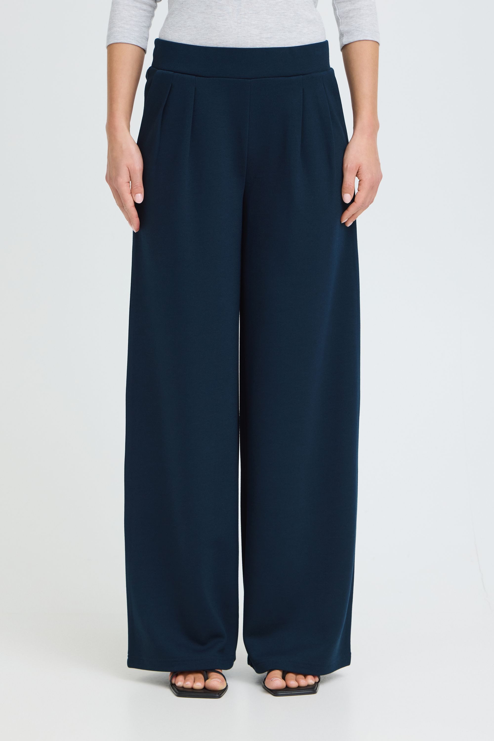 OXMO Loungehose OXNTanja Wide Pant mit Bundfalten - Loose Fit