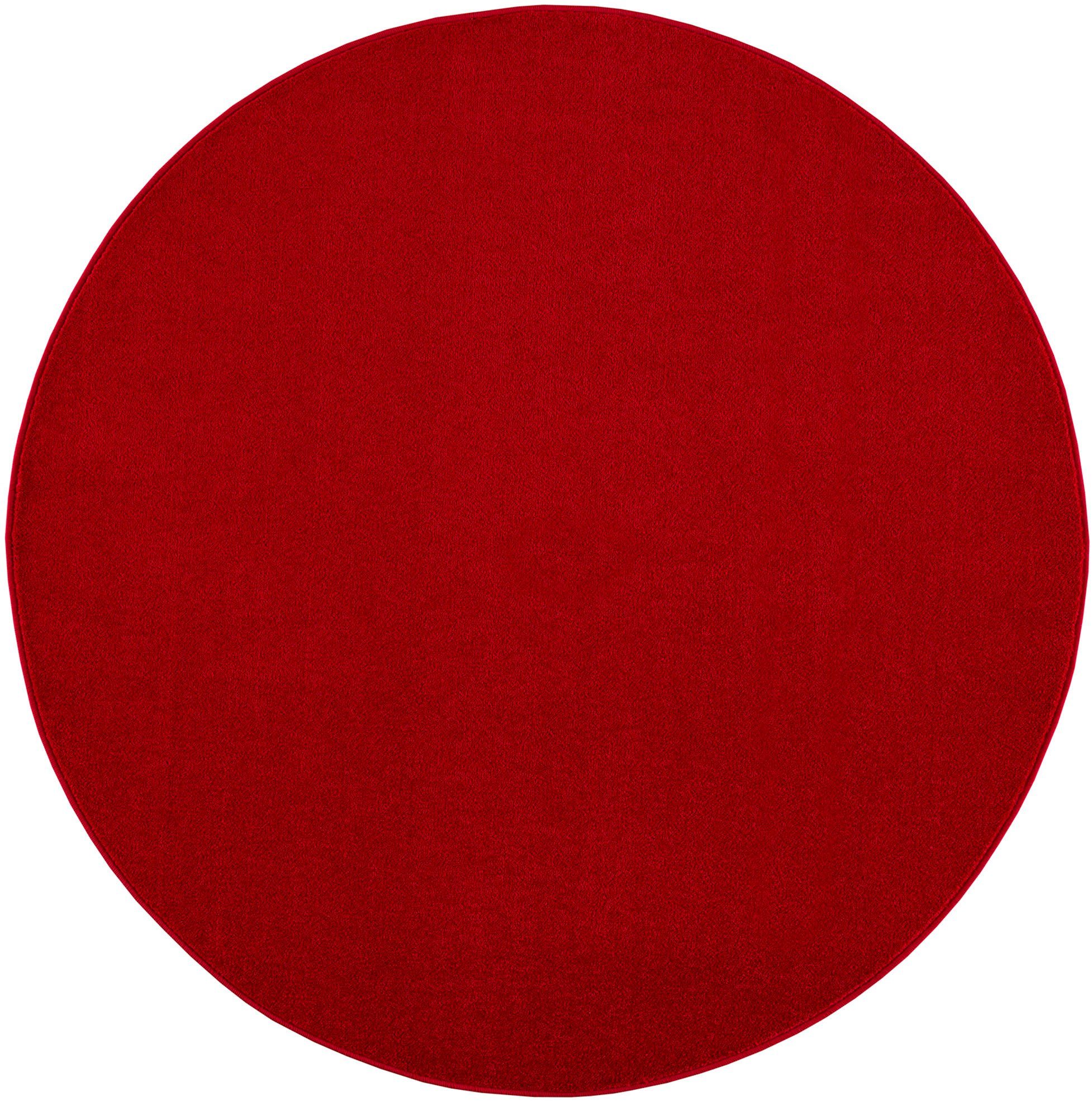 Sanat Teppich Uni, rund, Höhe: 13 mm, robuster Kurzflorteppich, große Farba günstig online kaufen