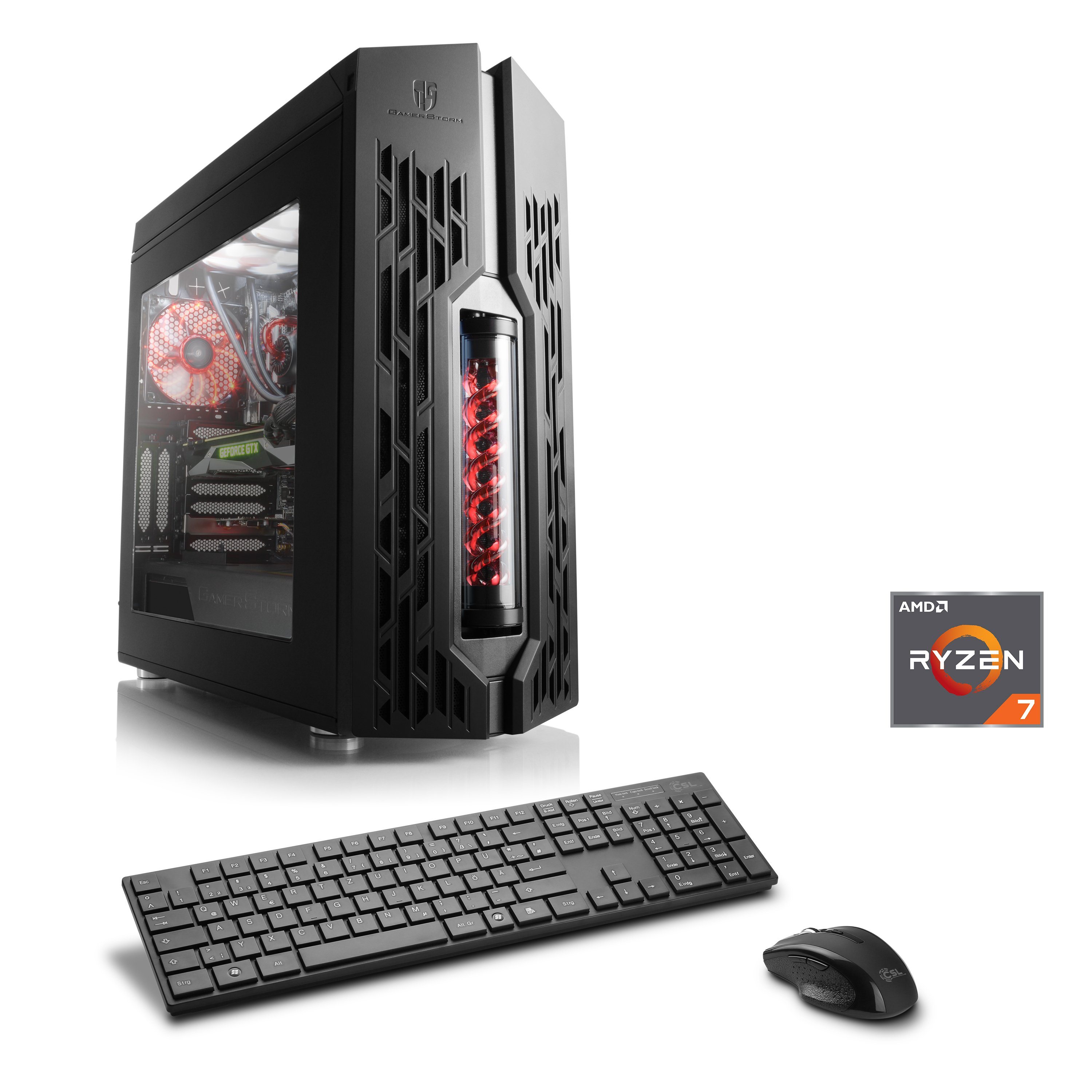 Gaming PC | AMD Ryzen 7 2700X | GTX 1060 | 16 GB DDR4 RAM | SSD »HydroX T8270 Wasserkühlung« Gaming PC | AMD Ryzen 7 2700X | GTX 1060 | 16 GB DDR4 RAM | SSD »HydroX T8270 Wasserkühlung«