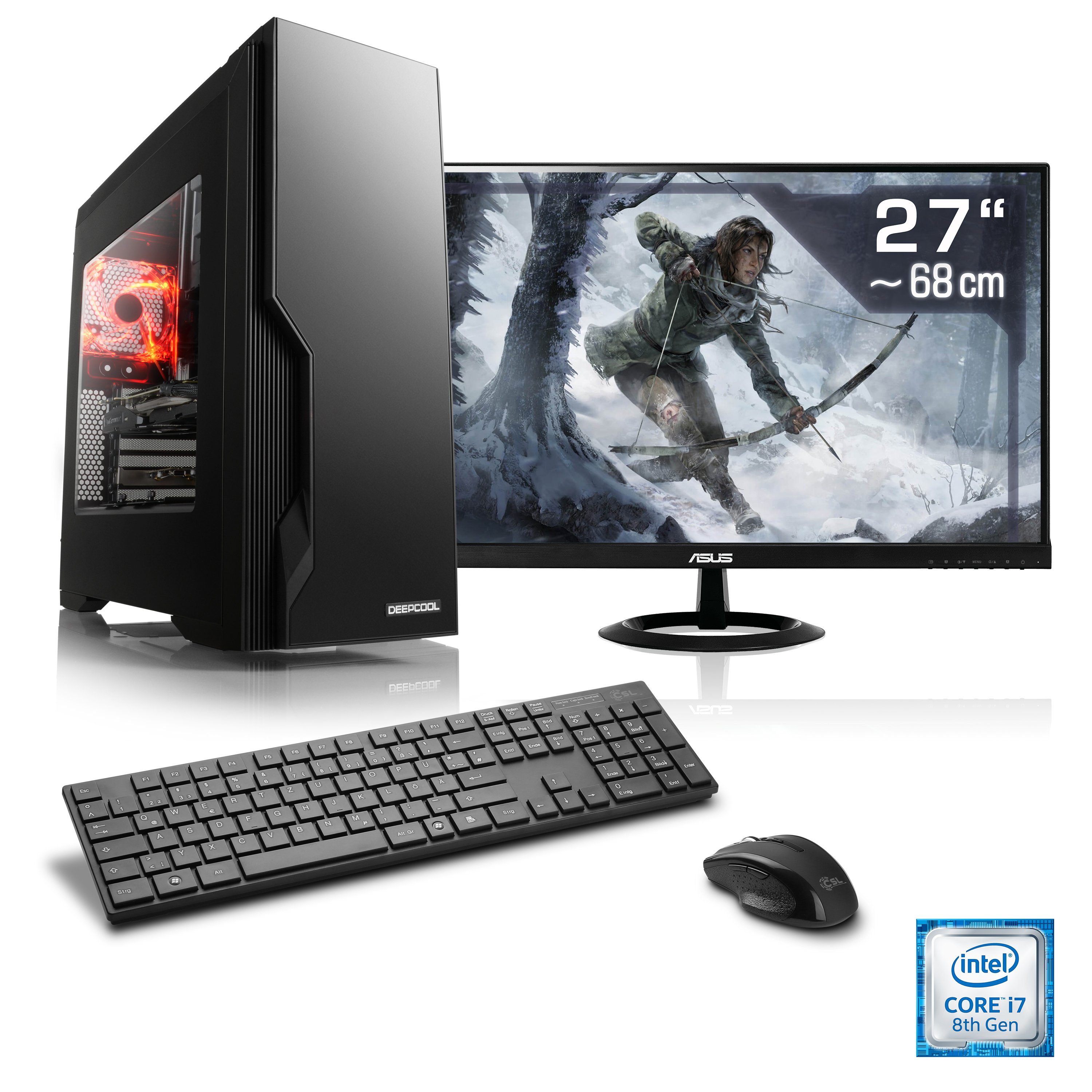 CSL »Speed T7552 Windows 10 Home« PC-Komplettsystem (27 Zoll, Intel ...