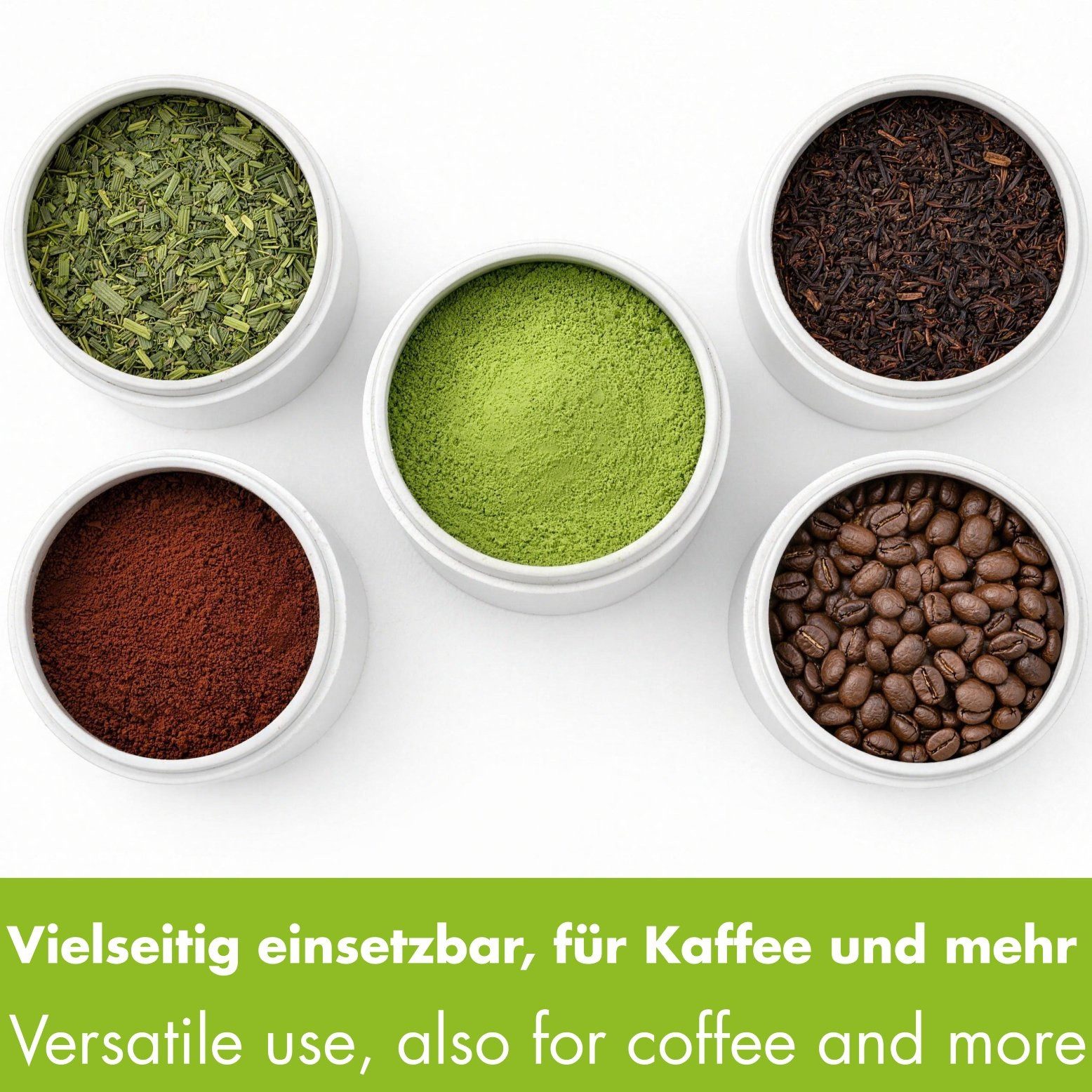 Goodwei Teedose Klassische Teedose aus Metall (250 ml) mit traditionellem Design, weiß, Weißblech, (3-tlg) – Bild 4 von 5