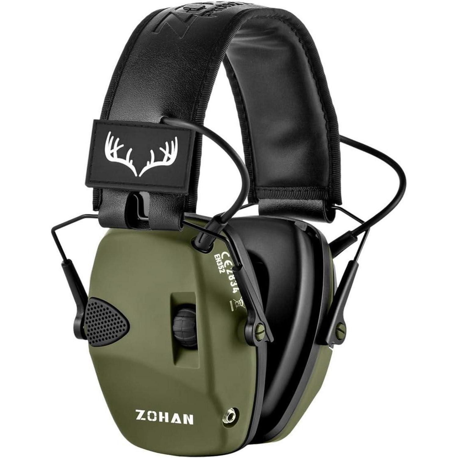 LuxusKollektion Kapselgehörschutz Gehörschutz elektronisch Kapsel Schießen Jagd NRR22 SNR27 Grün