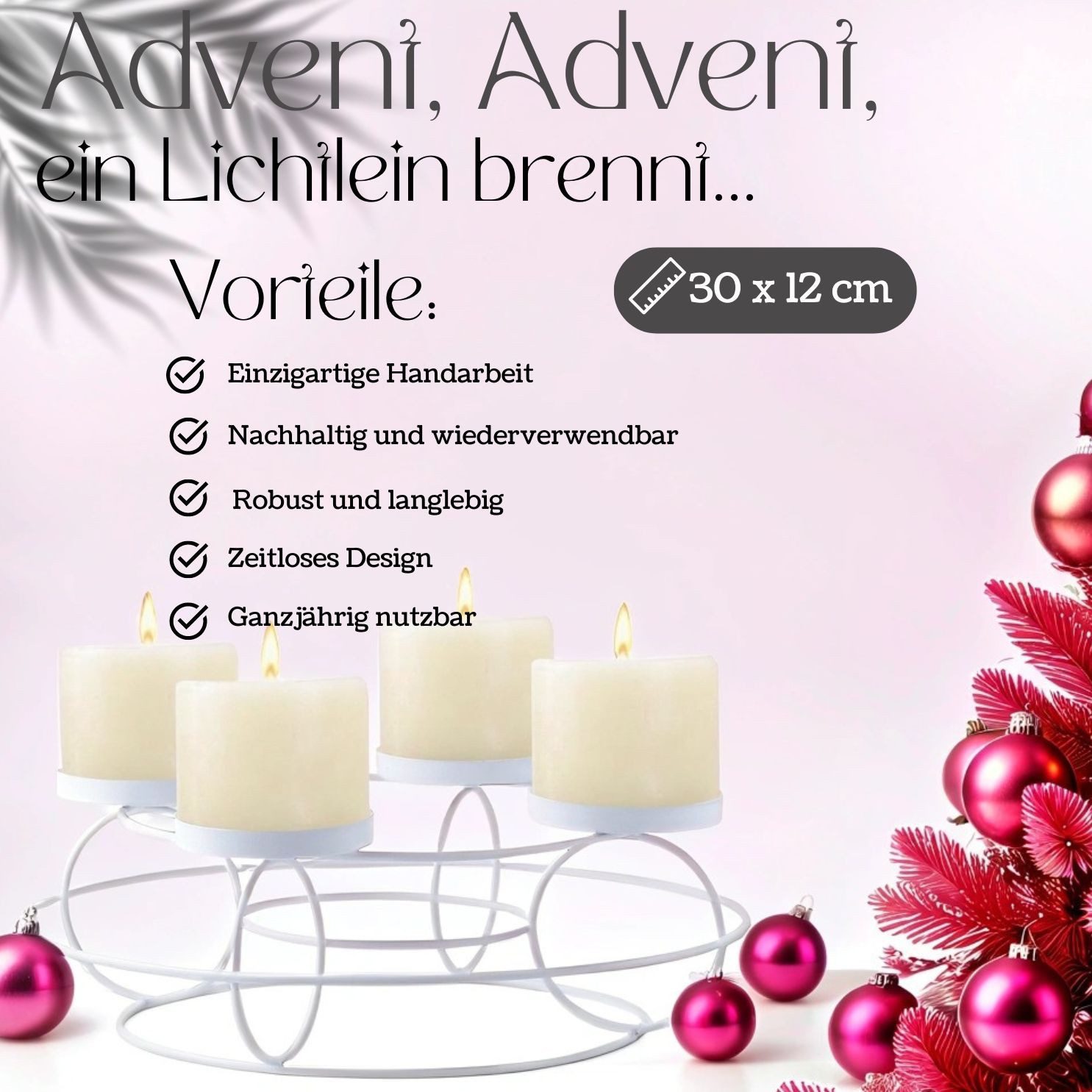 Marrakesch Orient & Mediterran Interior Adventskranz Moderne Deko Adventskr günstig online kaufen