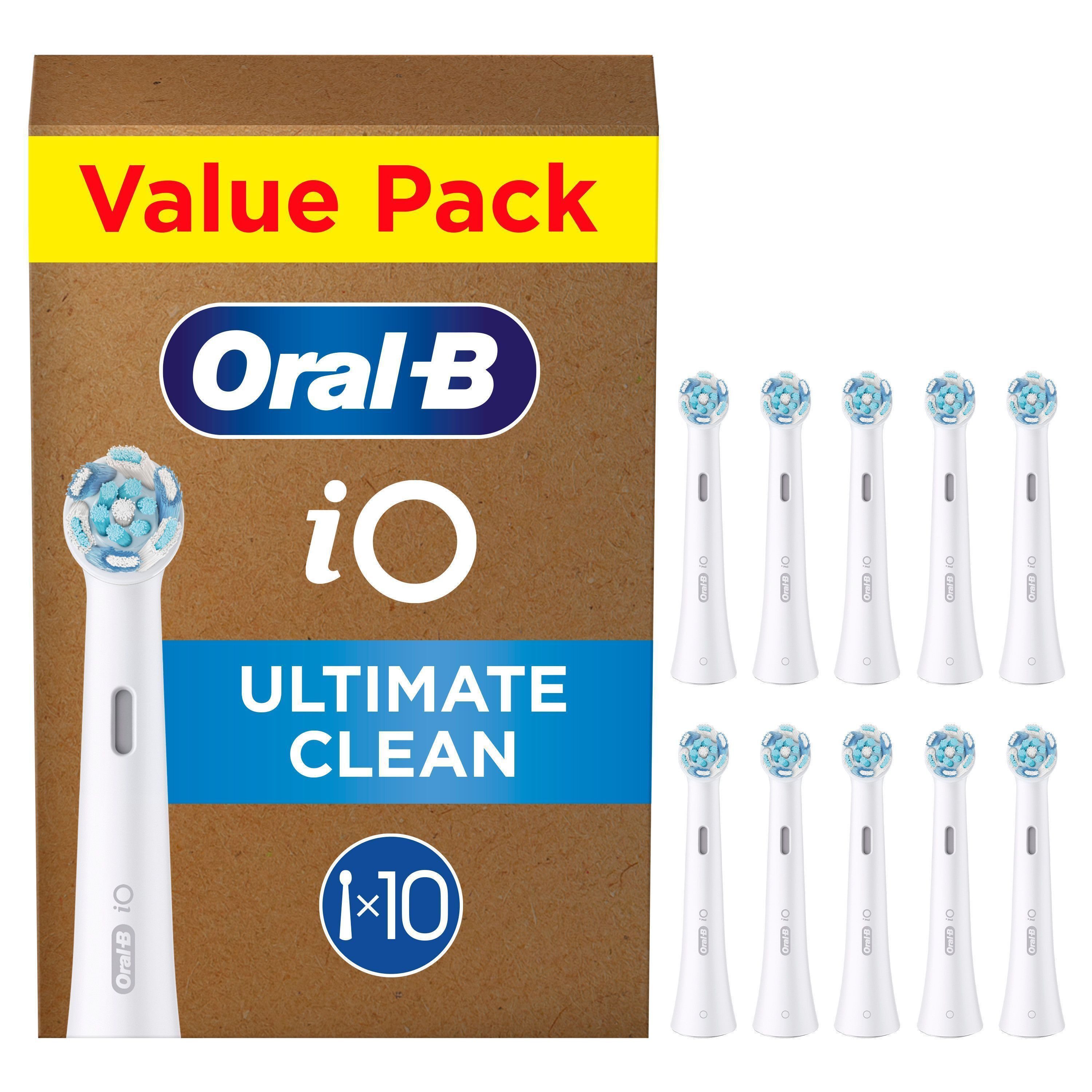 Oral-B Aufsteckbürsten iO Ultimative Reinigung, für fortgeschrittene Tiefenreinigung und Plaque-Entfernung