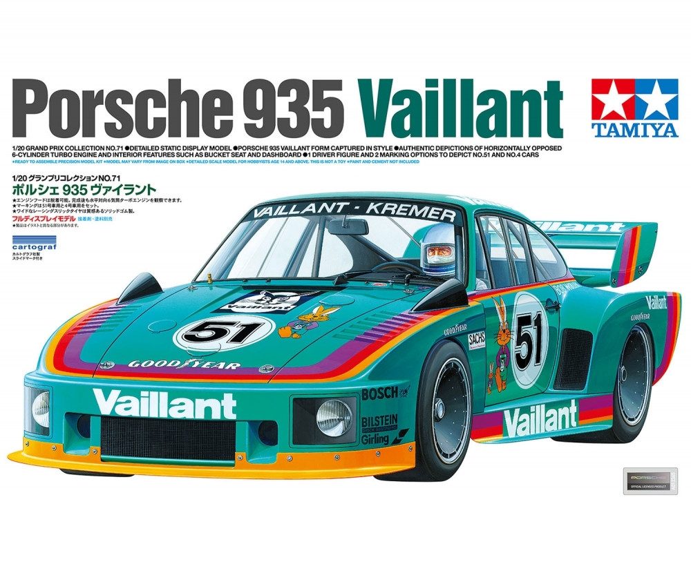 Tamiya Modellbausatz Tamiya 1:20 Porsche 935 Vaillant-Kremer