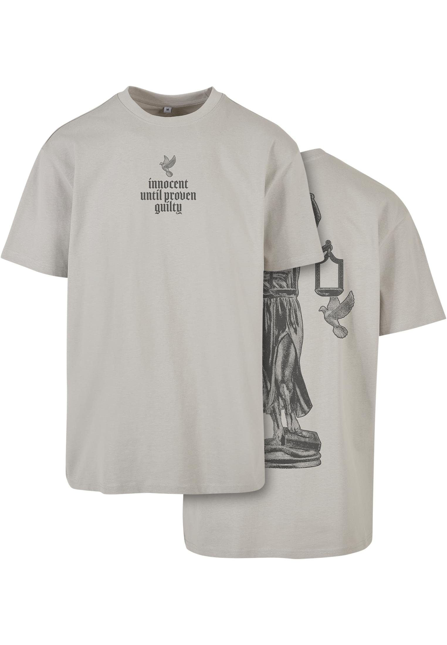 Upscale by Mister Tee T-Shirt Herren Justice Oversize Tee (1-tlg) lightasphalt