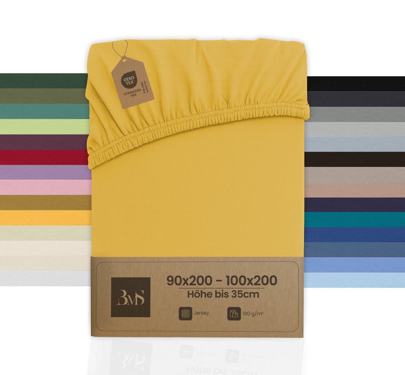 BETTWAESCHE-MIT-STIL Spannbettlaken Jersey Spannbettlaken, Matratzenhöhe bi günstig online kaufen