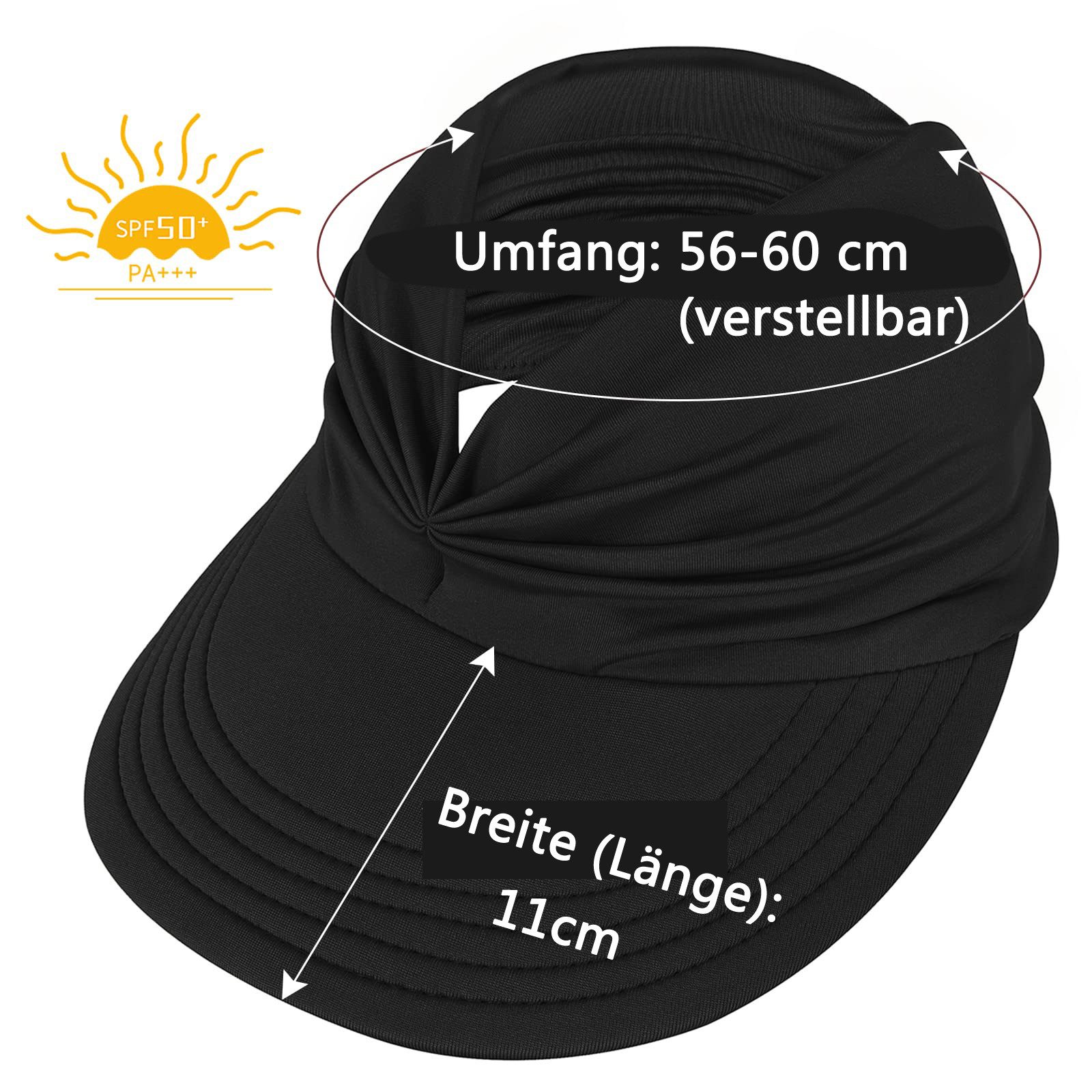 Bextsrack Strohhut Strohhut Sun Visor Hüte für Damen, verstellbare leichte Sommerhut