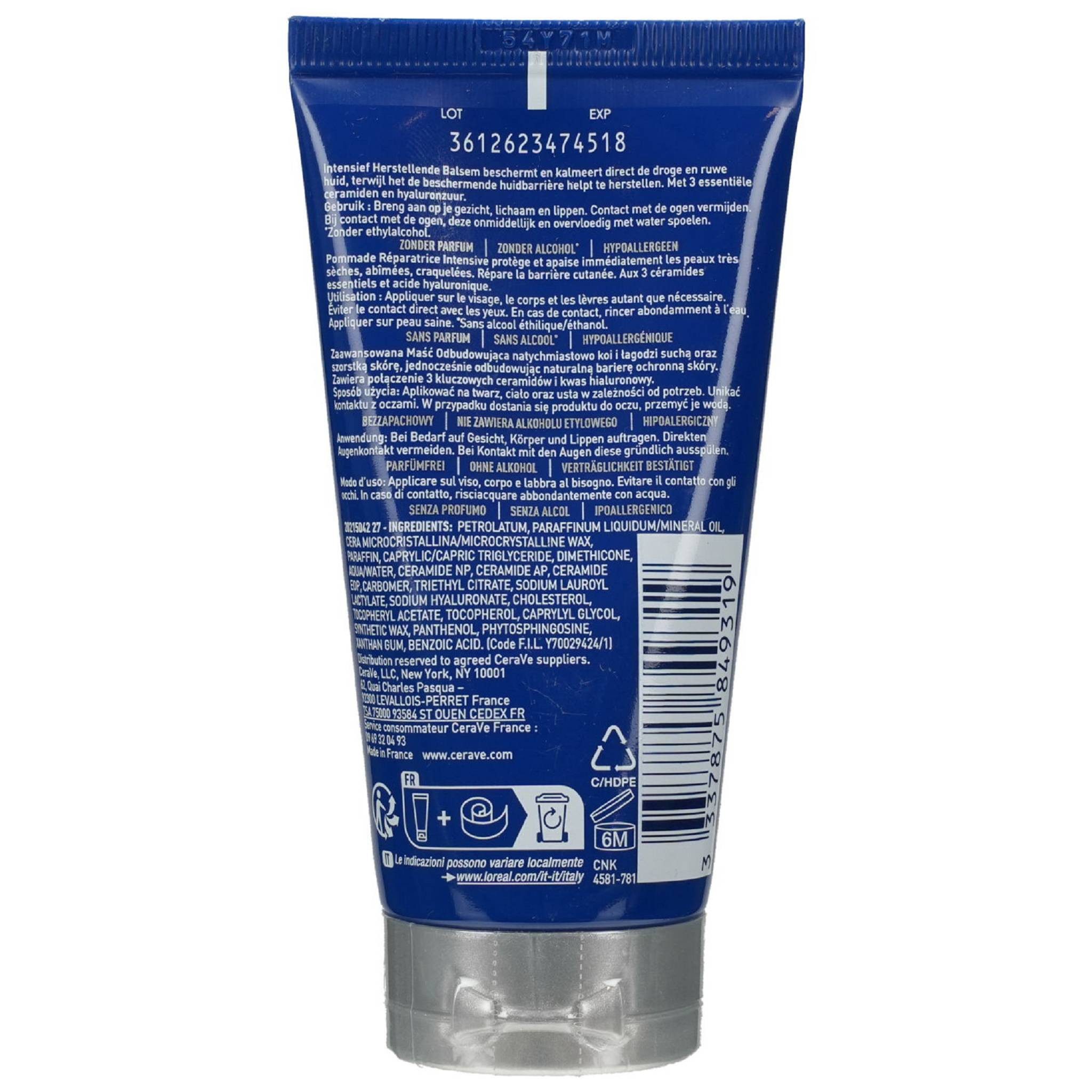 Cerave Hautcreme CERAVE ultra reparierender Balsam 50ml PZN 19125543