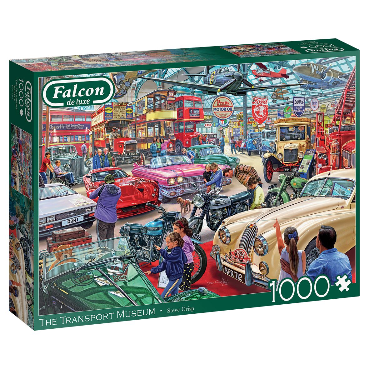 Jumbo Spiele Puzzle Falcon 11392 Das Verkehrsmuseum 1000 Teile Puzzle, 1000 Puzzleteile