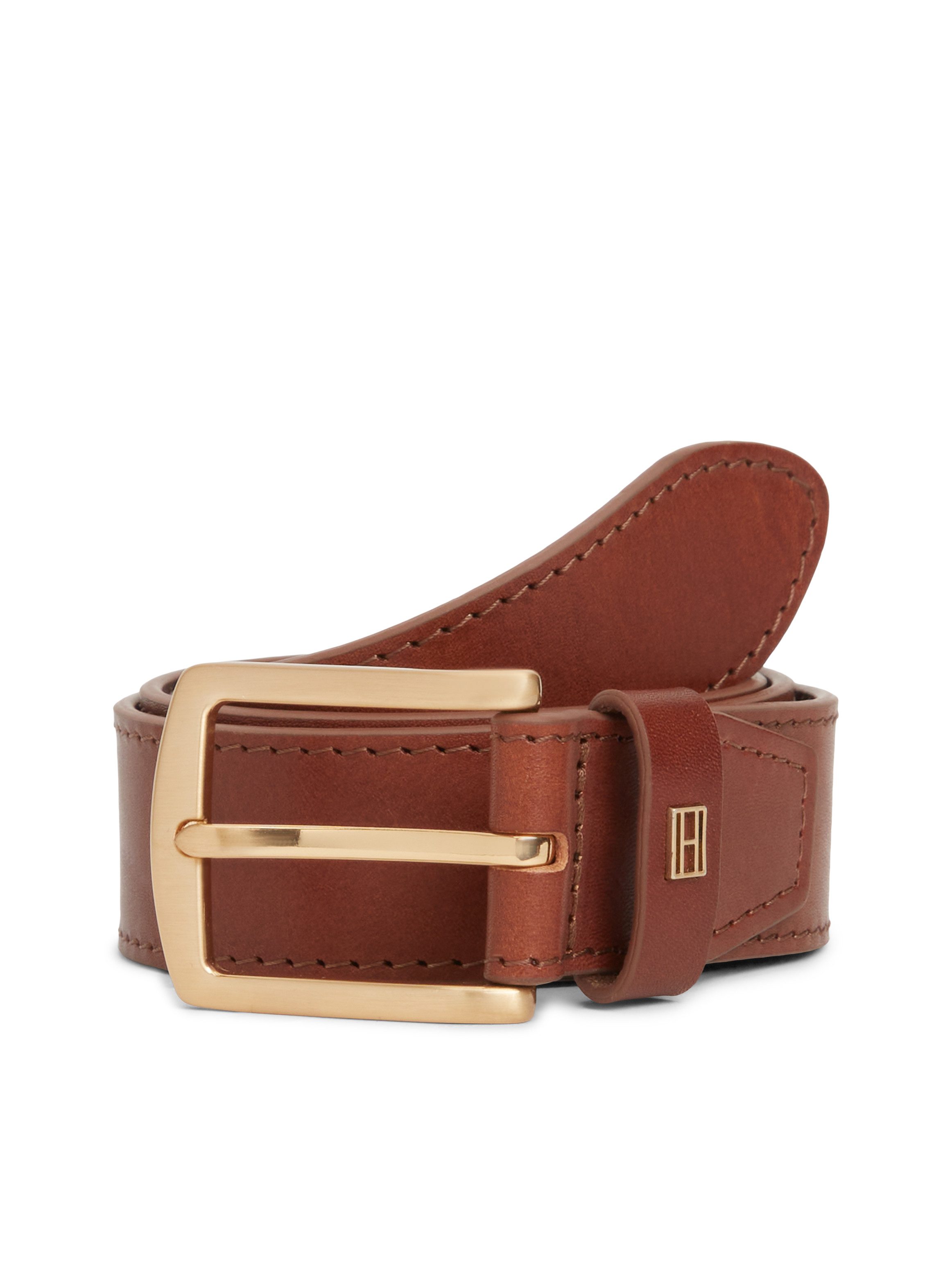 Tommy Hilfiger Ledergürtel DENTON ELEVATED 3.5 cm breit mit glattem Finish