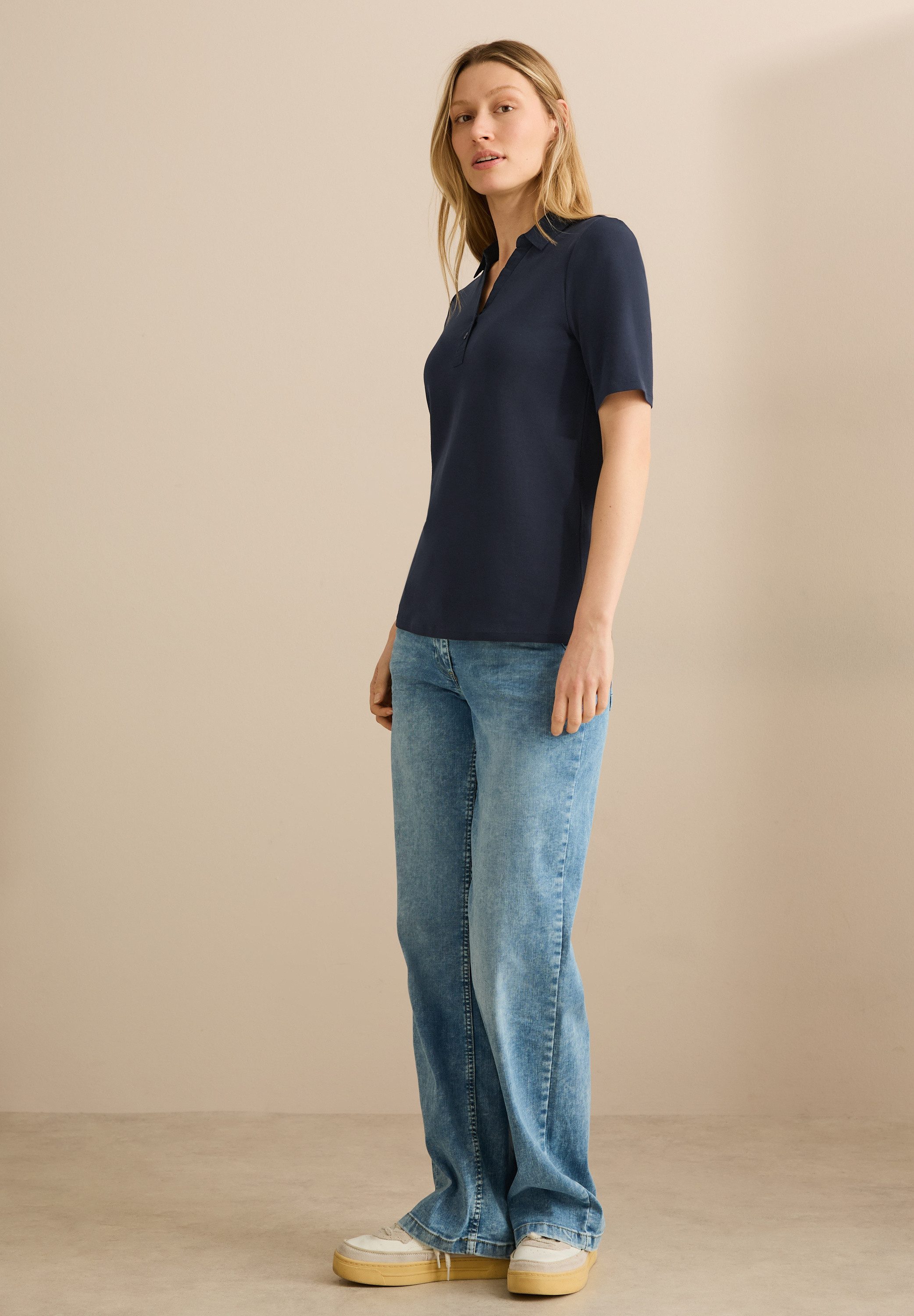 CECIL Poloshirt aus reiner Baumwolle