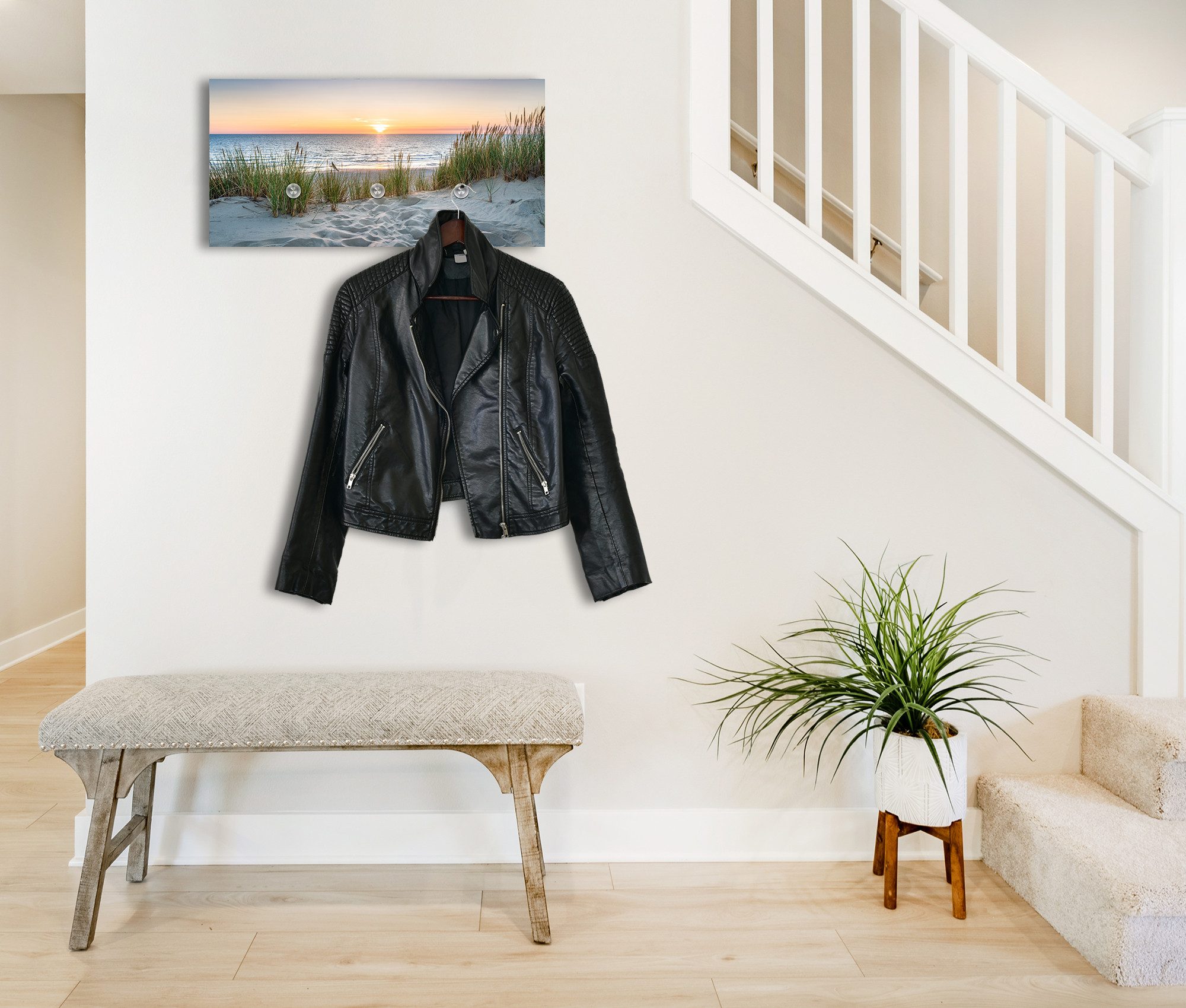 queence Шкафыleiste Sylt (1 St), inkl. 3 Edelstahlhaken und Aufhängung