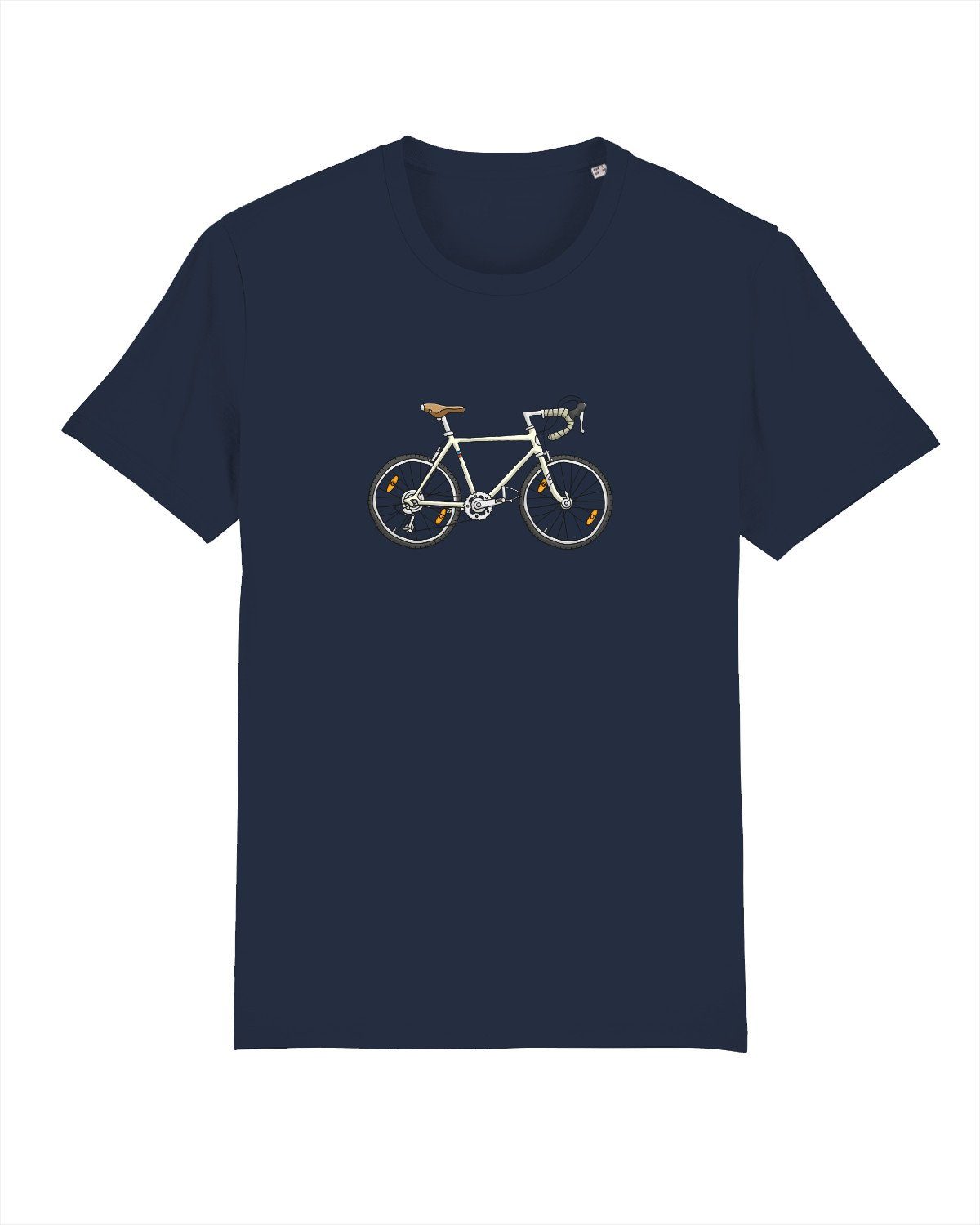 Bike dunkelblau Apparel (1-tlg) Print-Shirt Doodle wat?